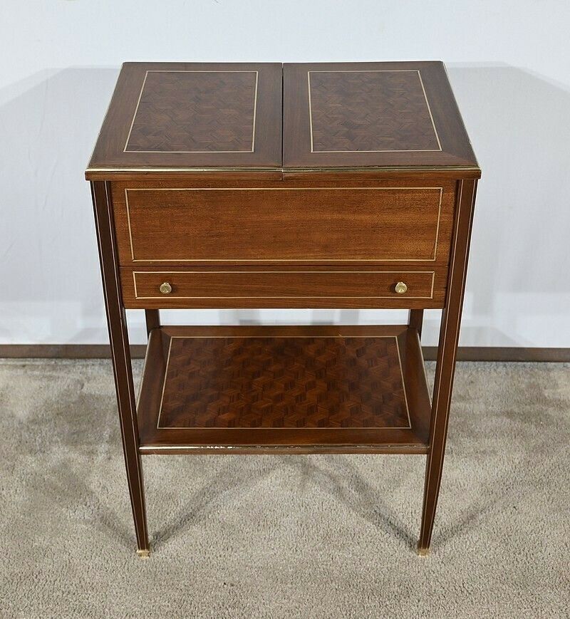 Small Mahogany Living Room Table, Directoire Taste – Early 20th Century photo furniture