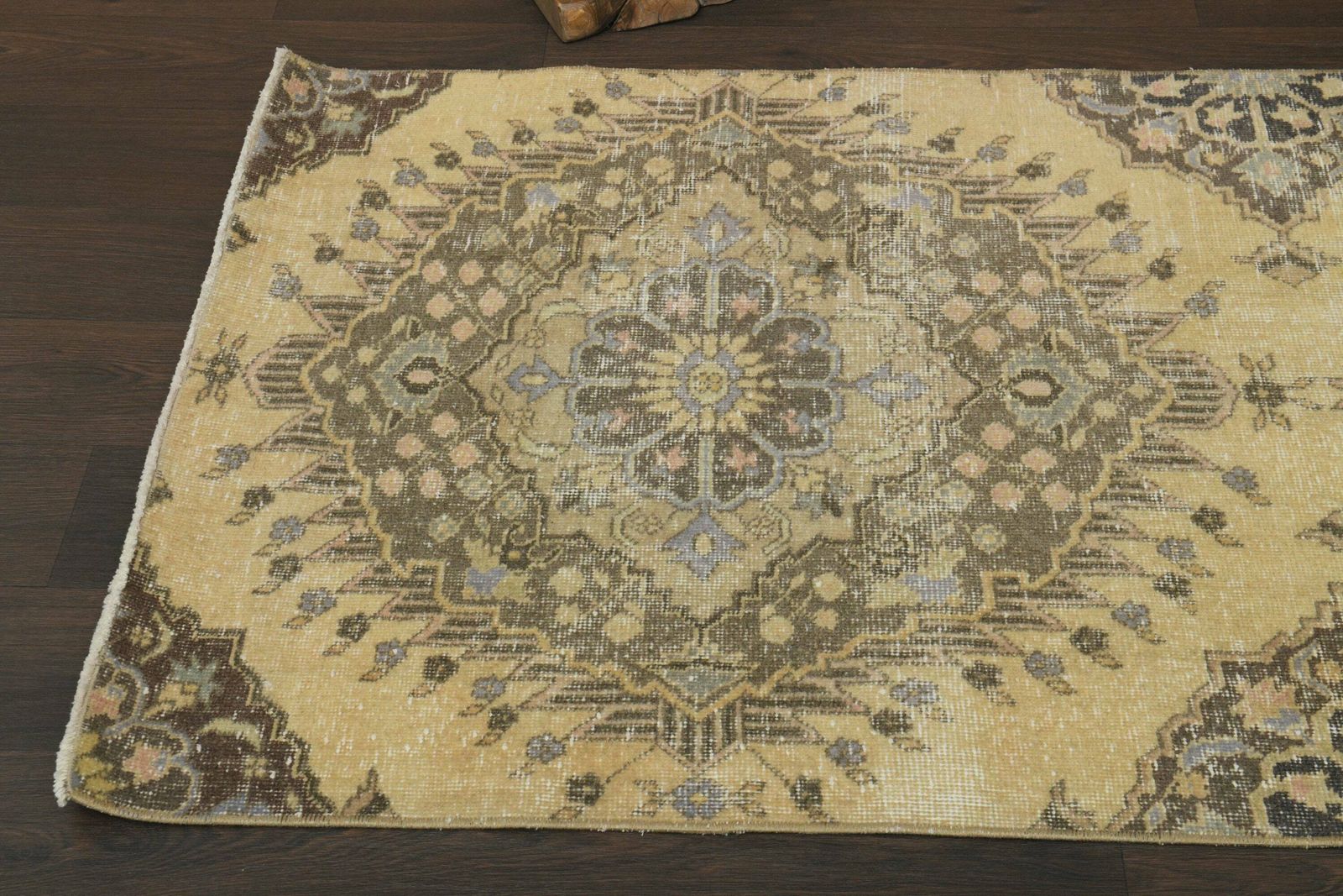 3.2x10.5 Ft Vintage Rug, Oushak Rug, Hallway Rug, Turkish Rug, Kitchen Rug, Entryway Rug, Wool Rug, Runner Rug, Decorative Rug, 3x10 Rug photo 333.0