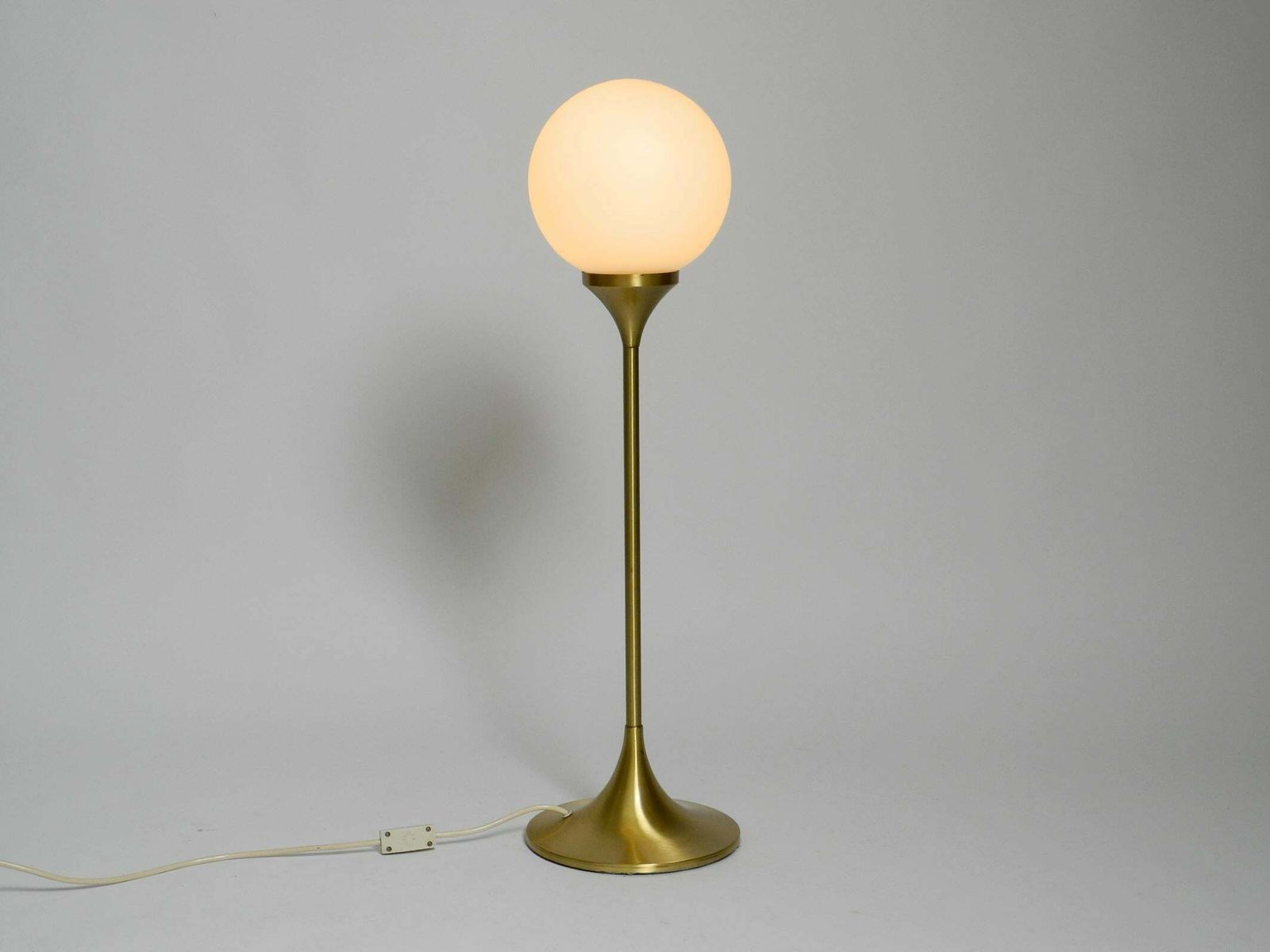 Beautiful Large 1960s Table Or Floor Lamp With A Large Glass Ball From Sölken photo furniture
