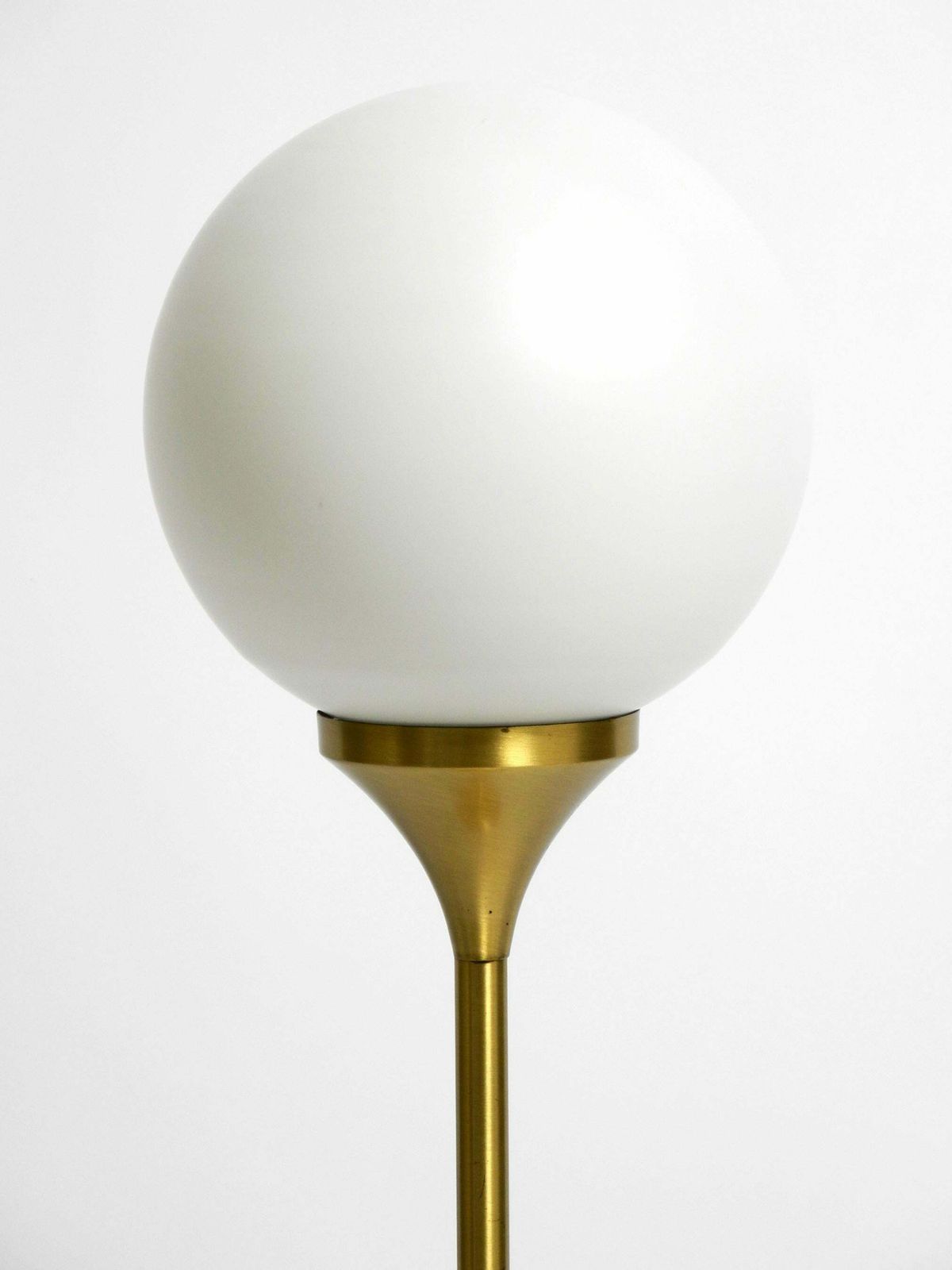 Beautiful Large 1960s Table Or Floor Lamp With A Large Glass Ball From Sölken photo buy