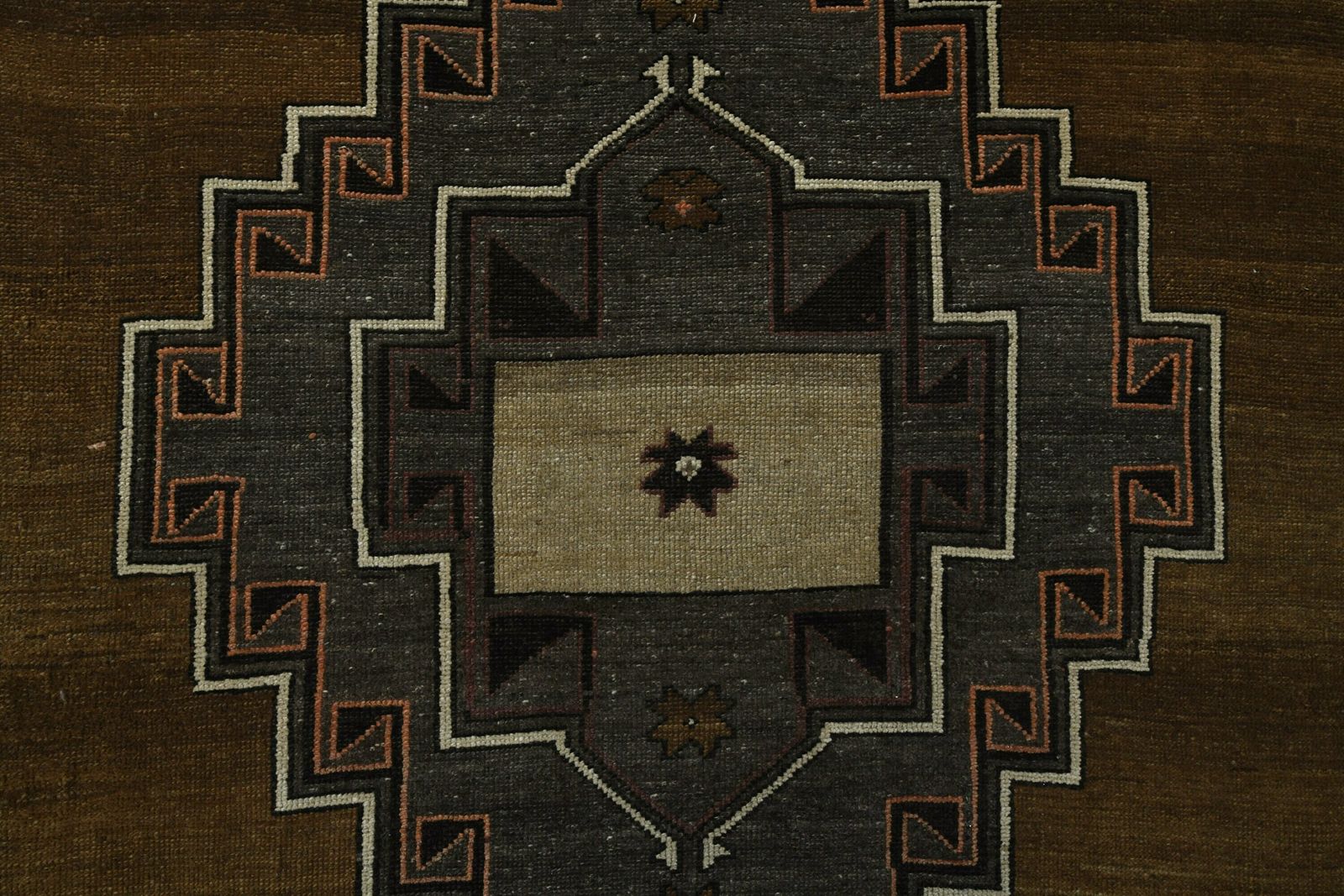 5'6x15'2 Ft, Brown Turkish Rug, Wide Runner Rug, Vintage Rug, Handmade Rug, Runner 6x15, Interior Designer, Tribal Rug, Vintage Oushak Rug photo for sale