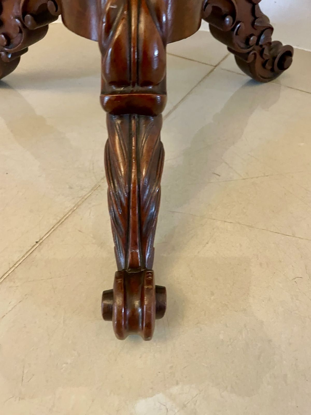 Antique 19th Century Quality Figured Mahogany Card Table photo furniture