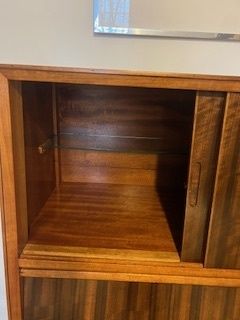 Mid Century (1950's) Tiger Wood Cabinet photo furniture