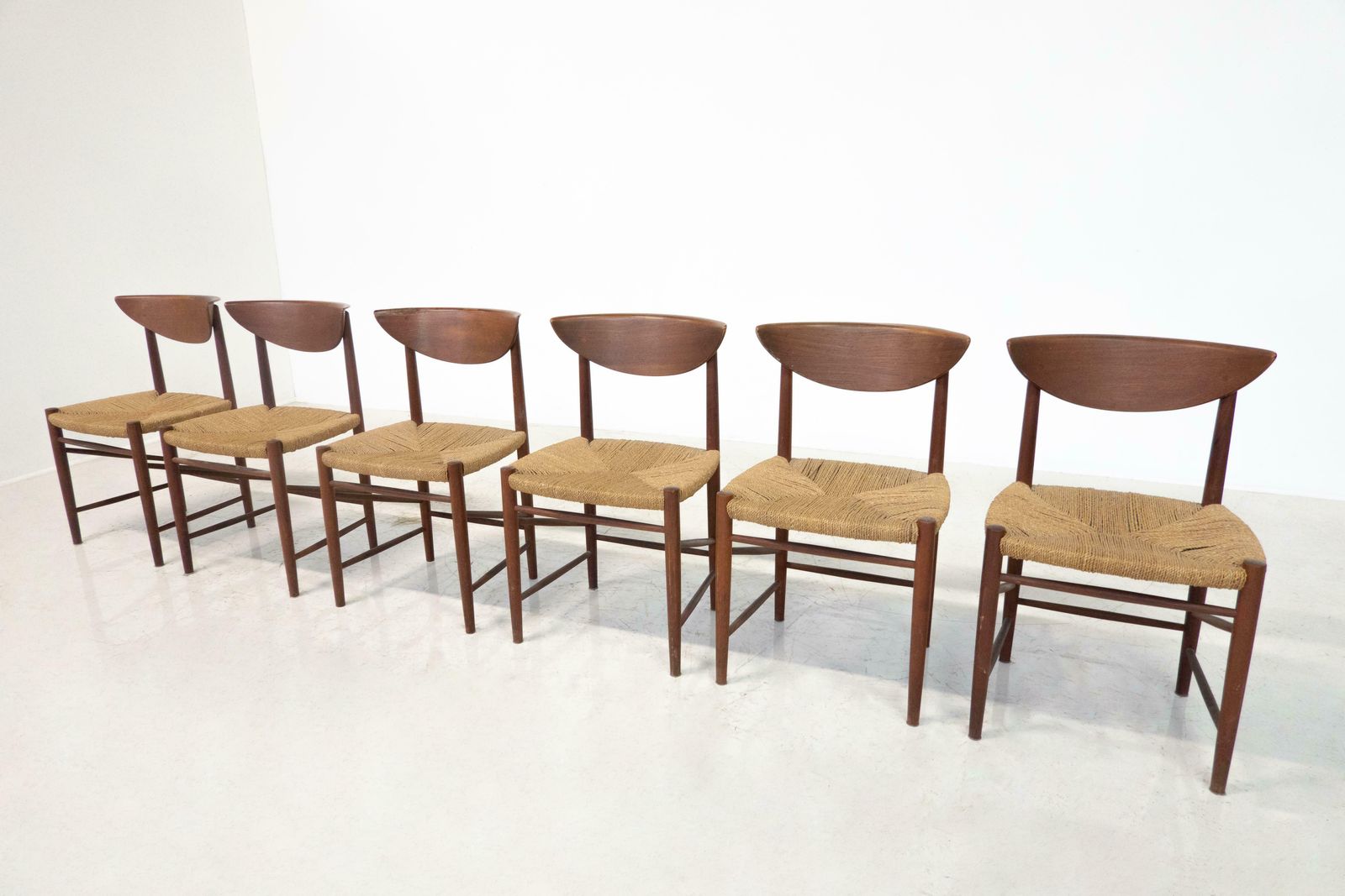 Mid Century Set Of 6 Chairs Model 316 By Peter Hvidt & Orla Mølgaard Nielsen photo furniture