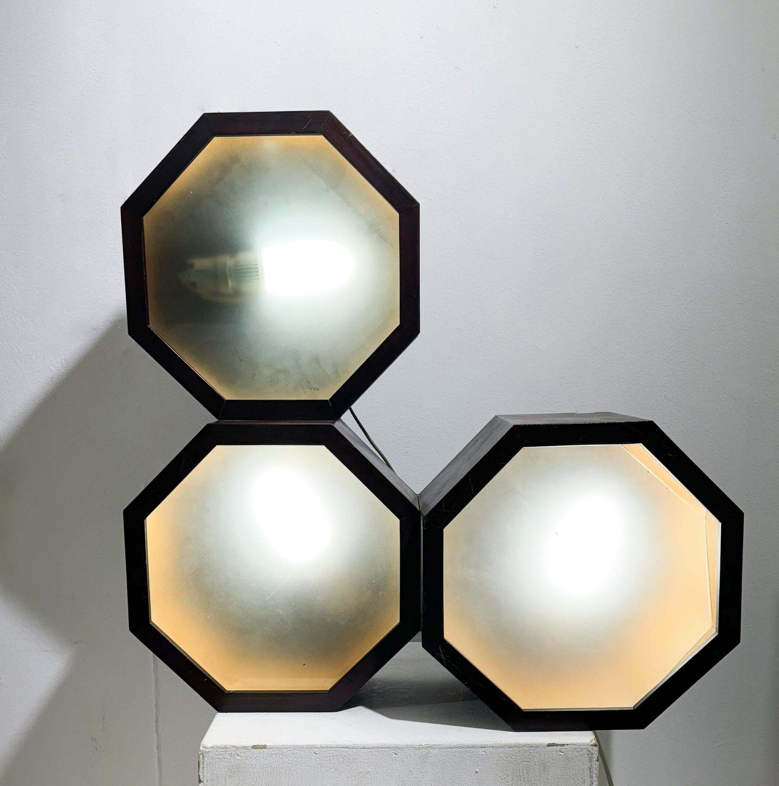Mid Century Wooden Wall Light/ Ceiling Light, Italy, 1960s photo furniture
