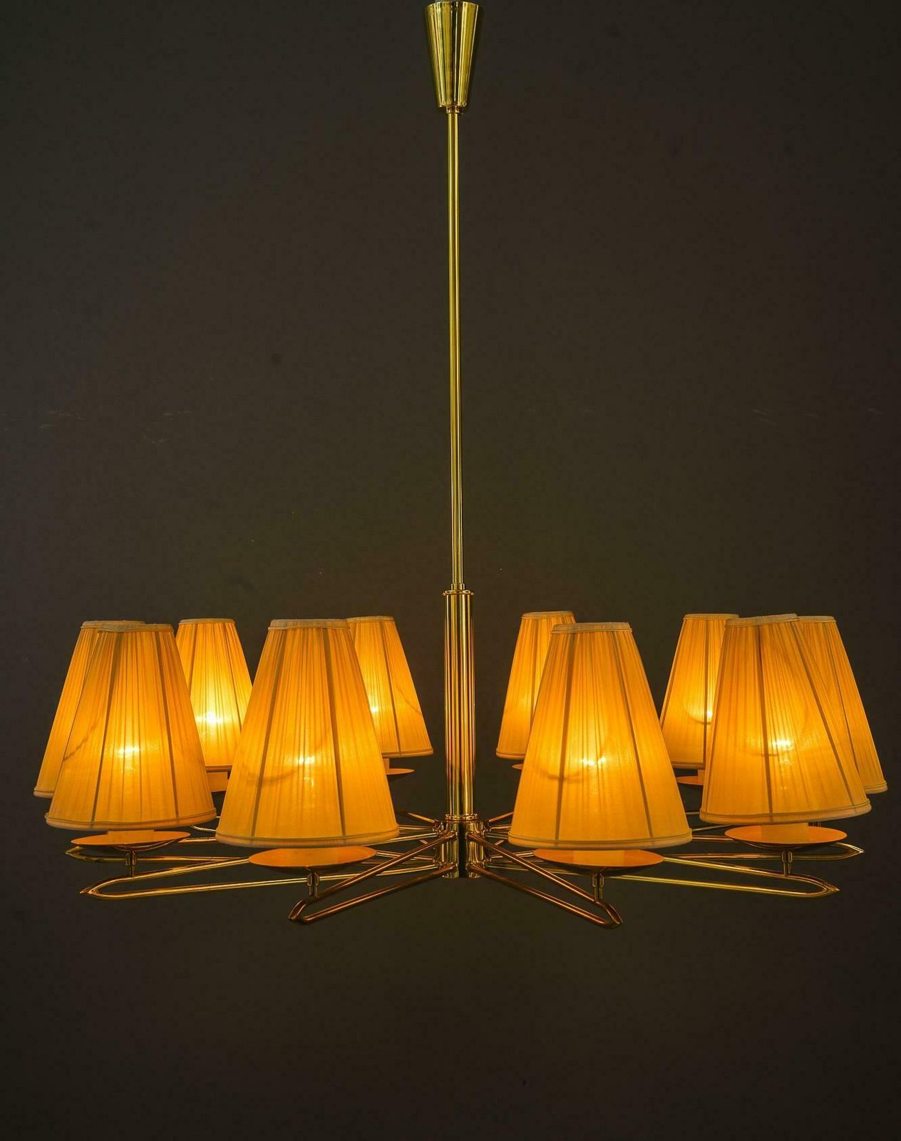 Big Rupert Nikoll Chandelier 10 Arms Vienna Around 1960s photo 2775.0