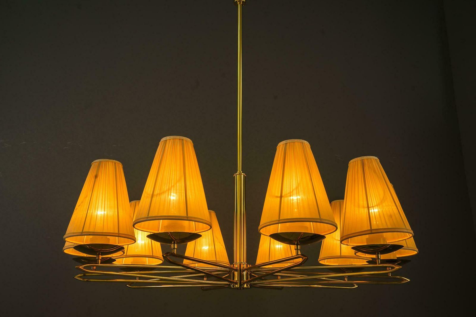 Big Rupert Nikoll Chandelier 10 Arms Vienna Around 1960s photo buy