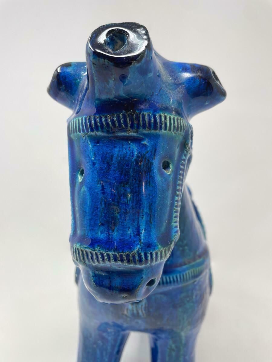 Mid Century Modern Horse Ceramic Sculpture By Aldo Londi, Italy, 1960 photo Art