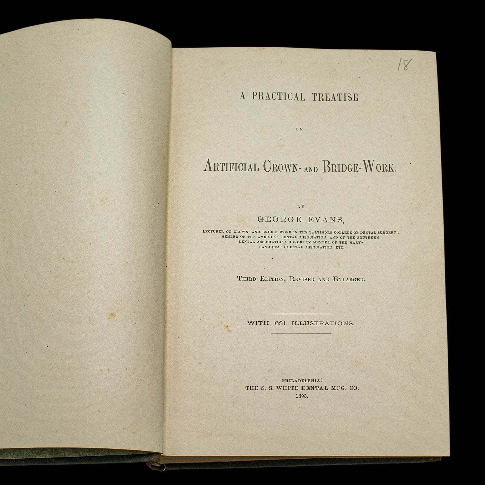 Set Of 2 Dentistry Books, English Language, Bound Medical Reference, Victorian photo for sale