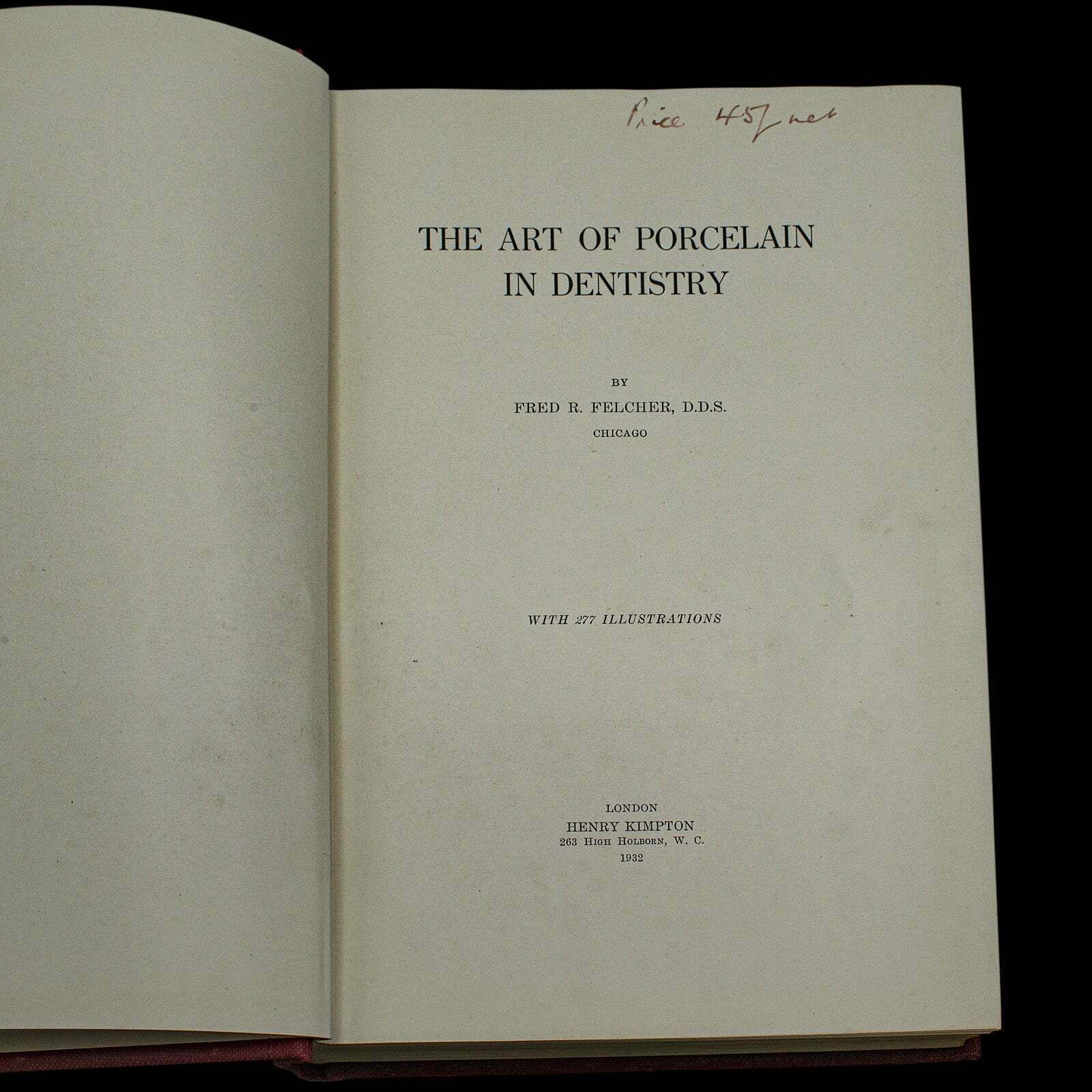 Set Of 2 Dentistry Books, English Language, Bound Medical Reference, Victorian photo vintage