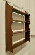 Arts And Crafts Open Front Wall Hanging Yew Bookshelf photo for sale