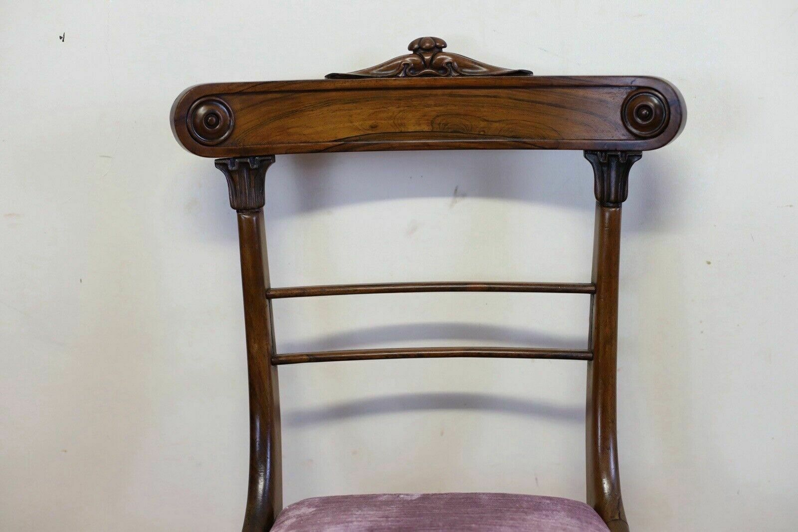 photo vinterior Beautiful Set Of Six Regency Rosewood Dining Chairs