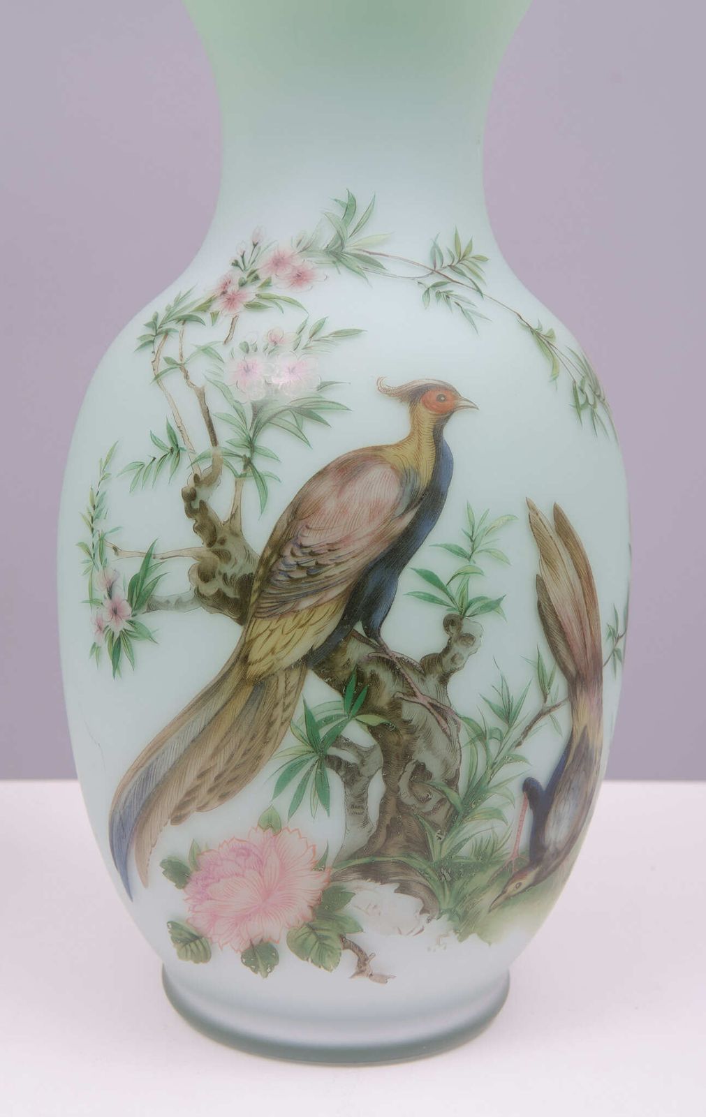Norleans – Made In Italy – Opaline Glazen Handgeschilderde Vazen photo 383.0