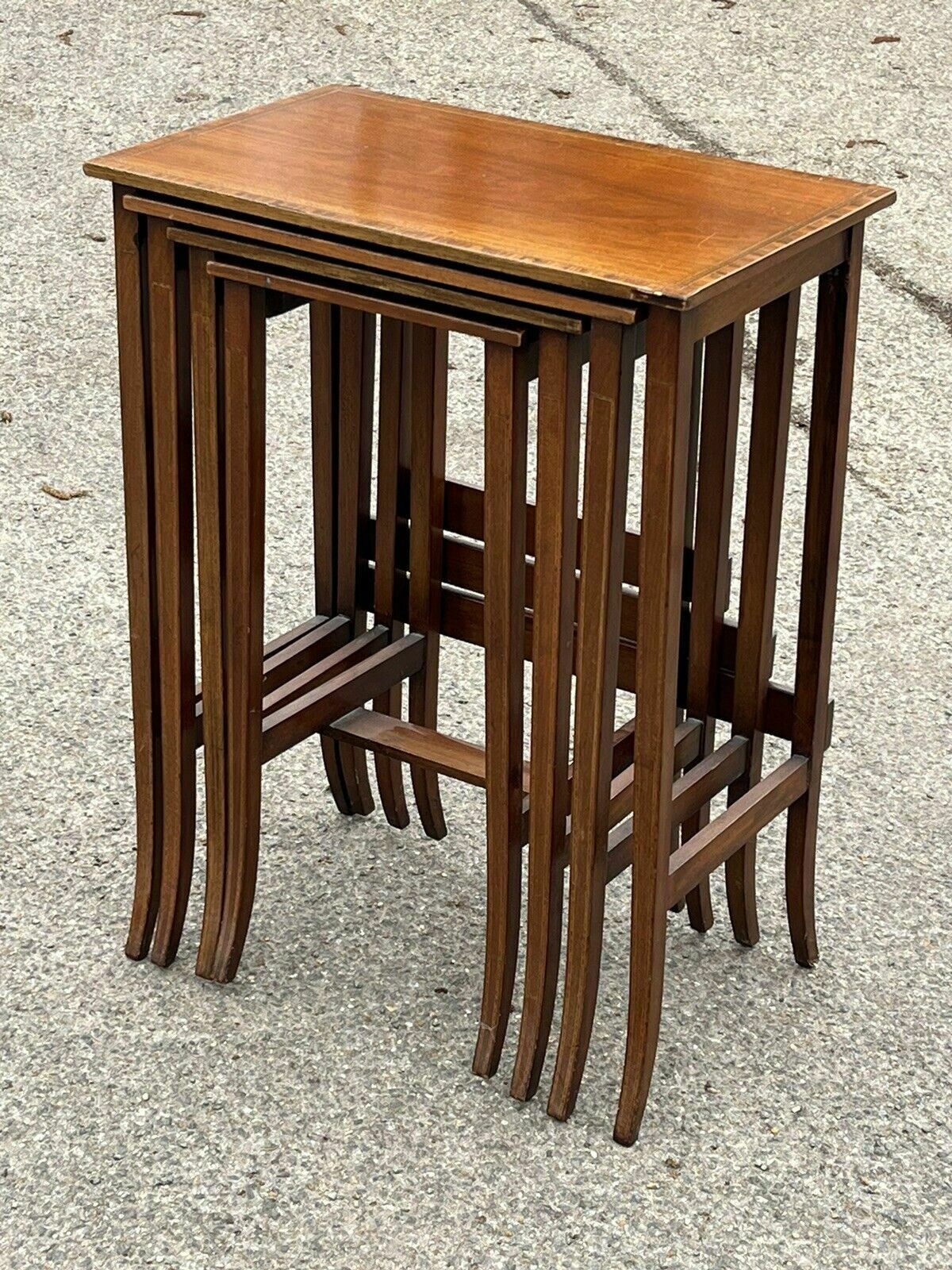 Victorian Mahogany Quartetto Nest Of Tables, Perfect Coffee / Lamp Tables photo Furniture