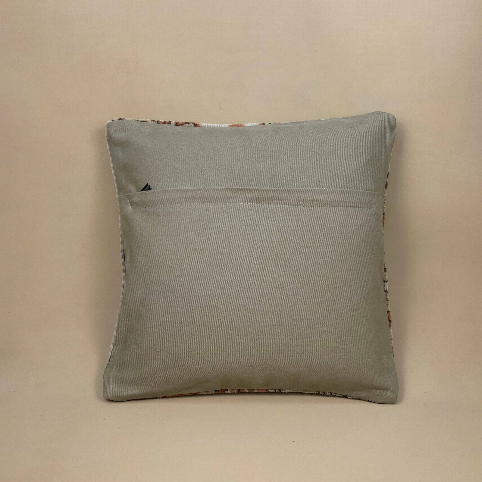 Antique Kilim Cushion Turkish Pillow Feather Filled Handwoven Geometric Beige Red photo 55.0