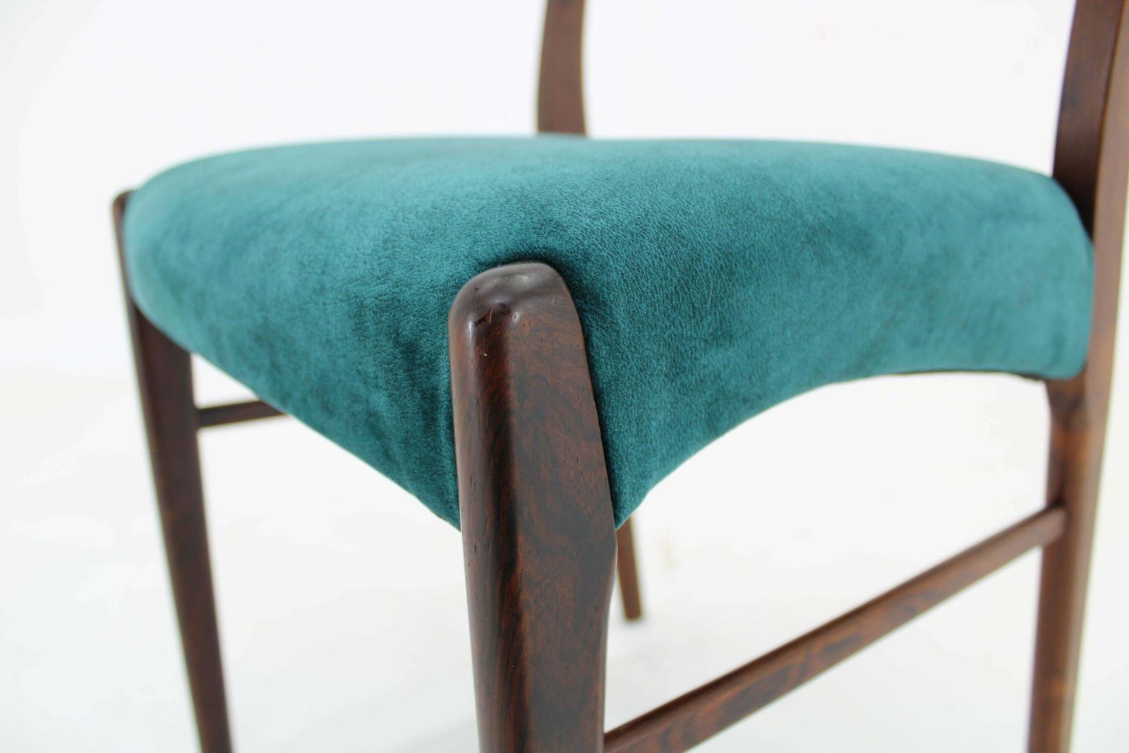 2203.0 1960s Wahl Iversen Set Of Four Dining Chairs For Glyngøre Stolefabrik Denmark photo