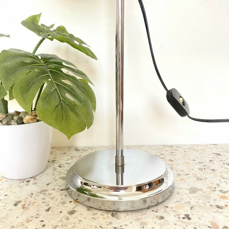 Goffredo Reggiani Chrome Eyeball Bureaulamp – Space Age, Jaren 1960 photo furniture
