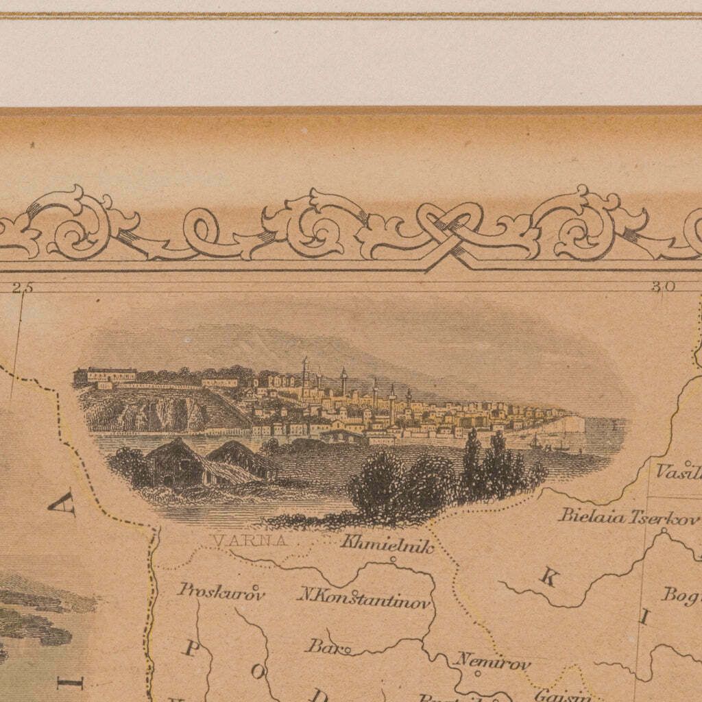 Antique Lithography Map, Black Sea, English, Framed, Cartography, Victorian photo 395.0