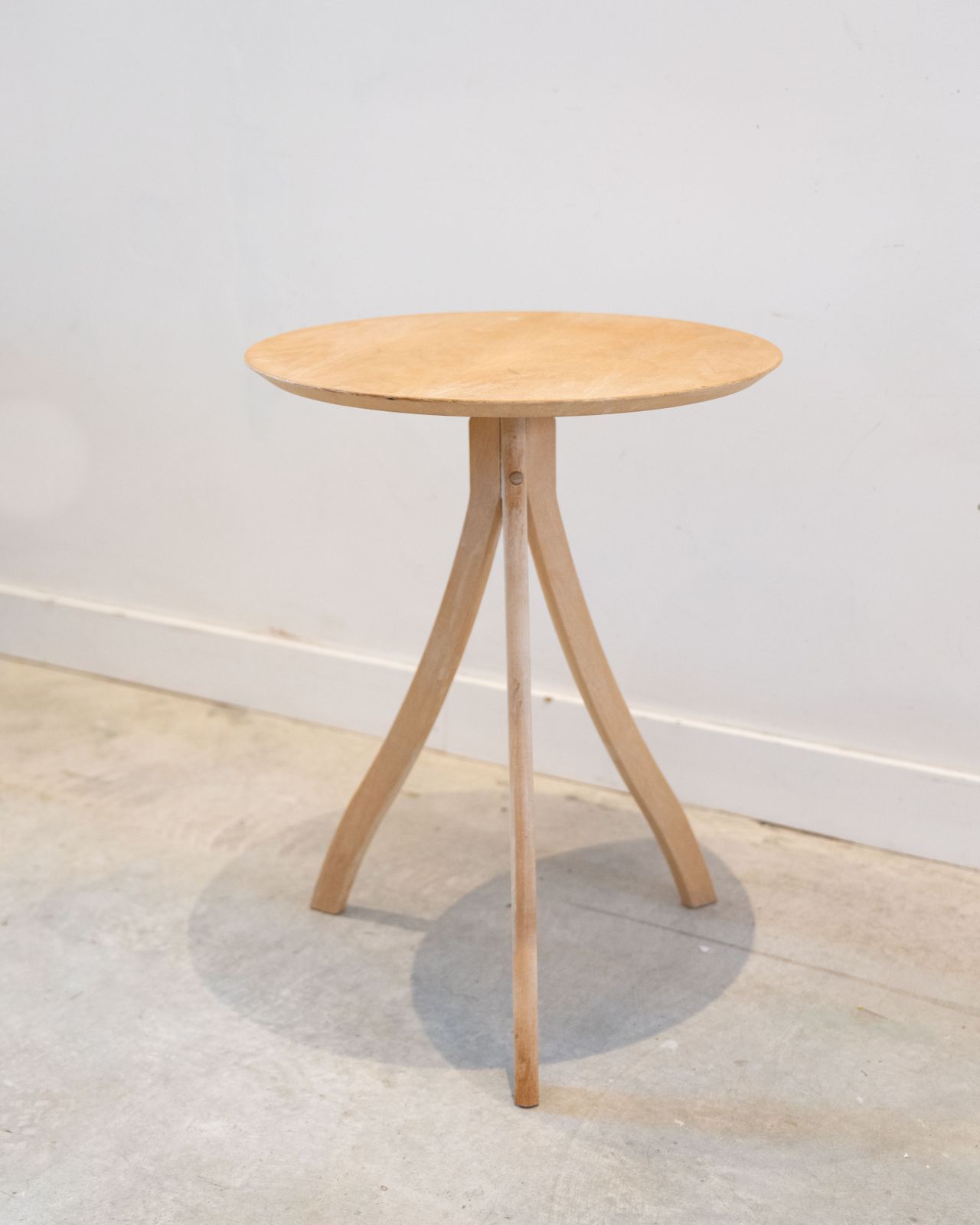 Beech Tripod Wine (Or Side) Tables By  F B J Mobler Denmark. photo furniture