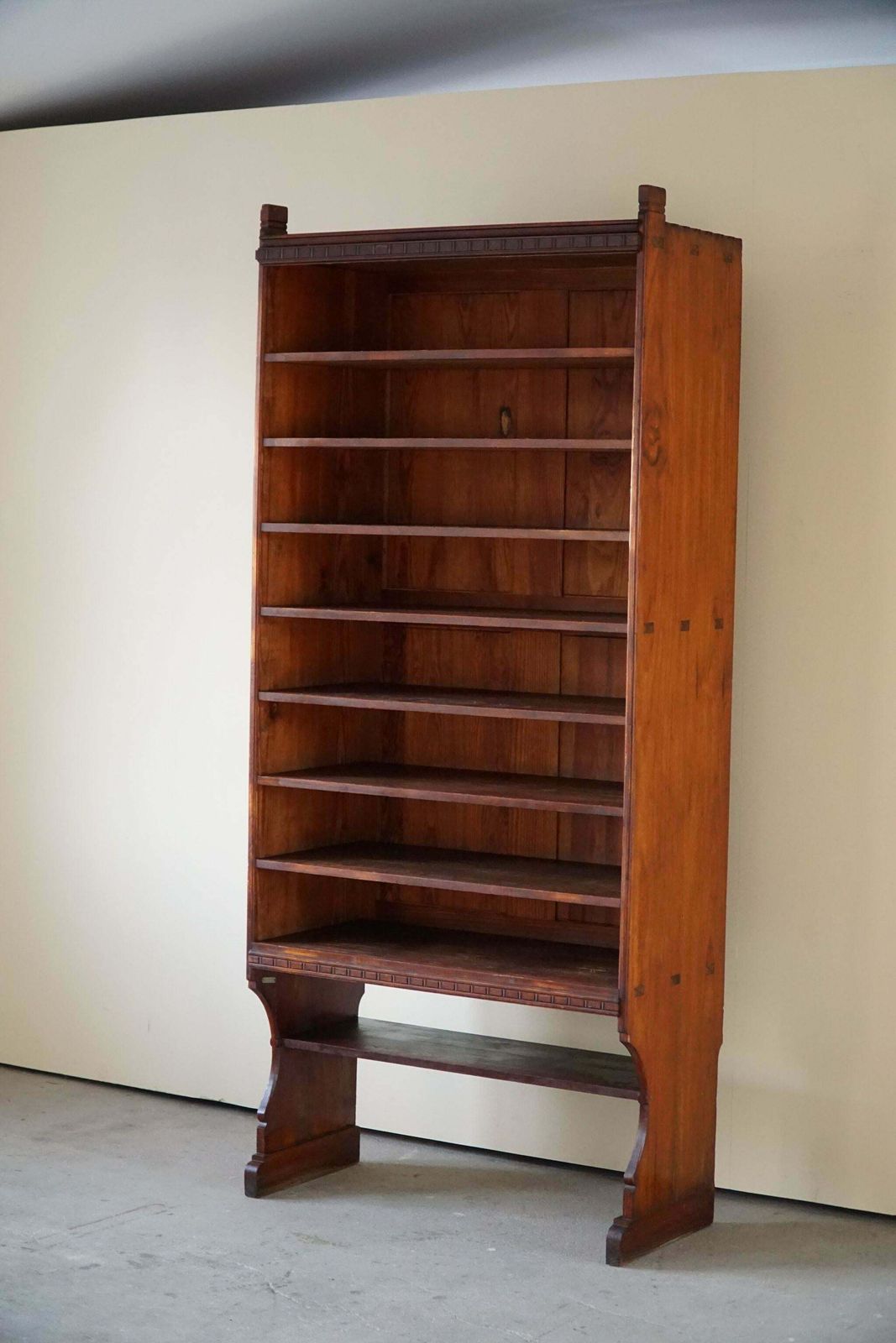 photo for sale Martin Nyrop Bookcase By Rud. Rasmussen In Oregon Pine, Danish Modern, 1905