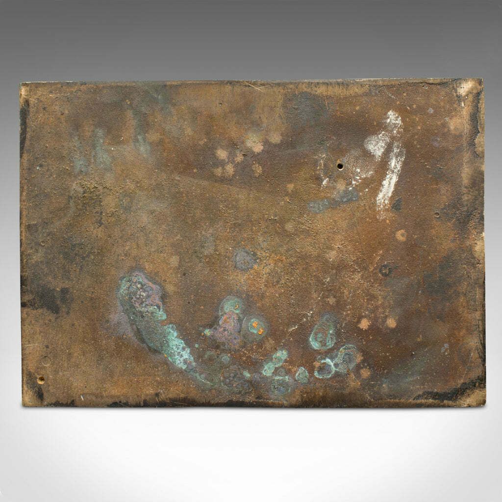 Vintage Stag Relief Plaque, English, Bronze, Decorative Plate, Country House photo buy