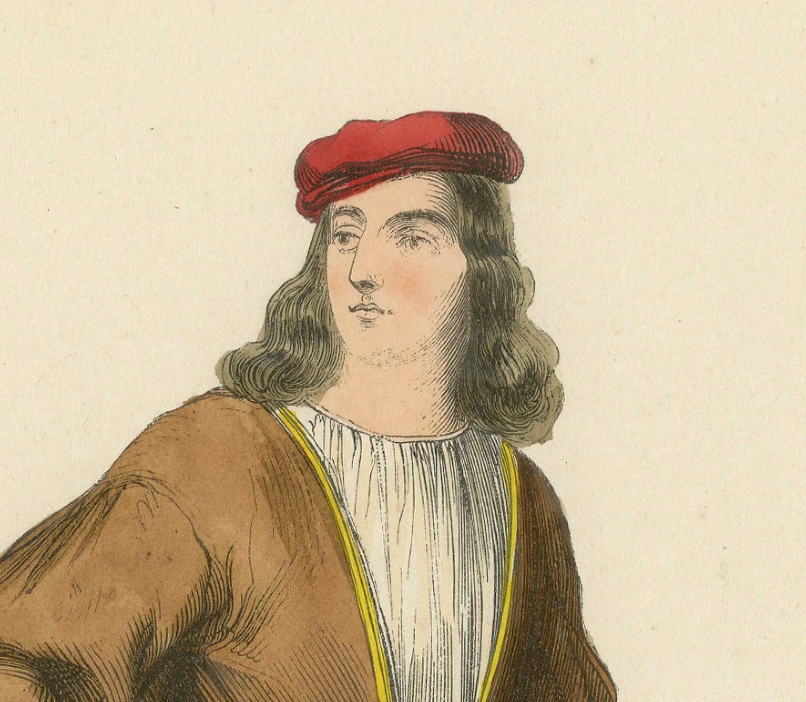 Stylish Swagger: A Young English Gentleman In The Middle Ages, Published In 1847 photo Art