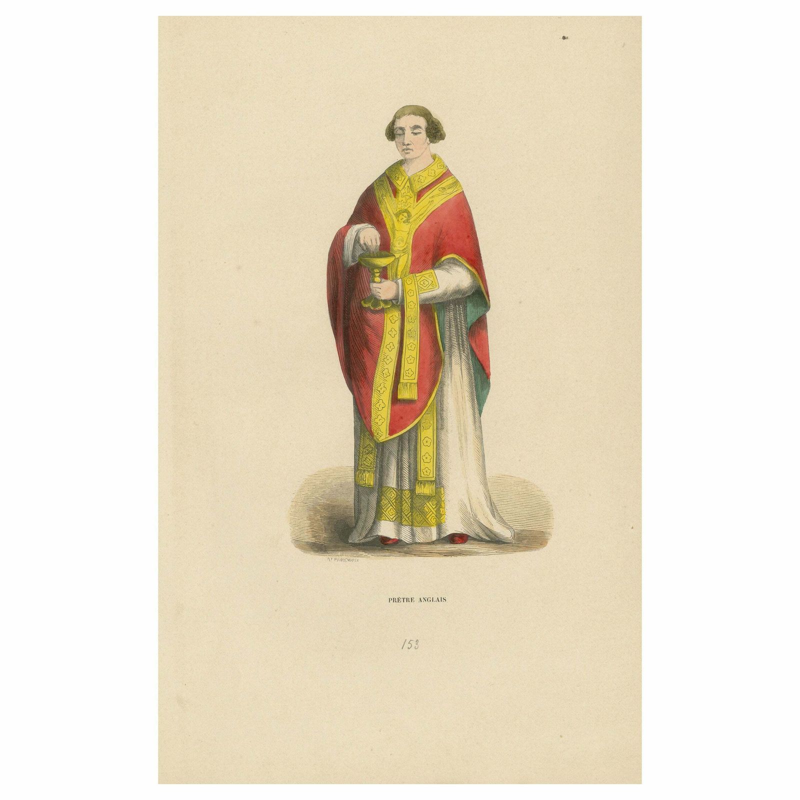 Clerical Dignity: An English Priest In 'Costume Du Moyen âge', 1847