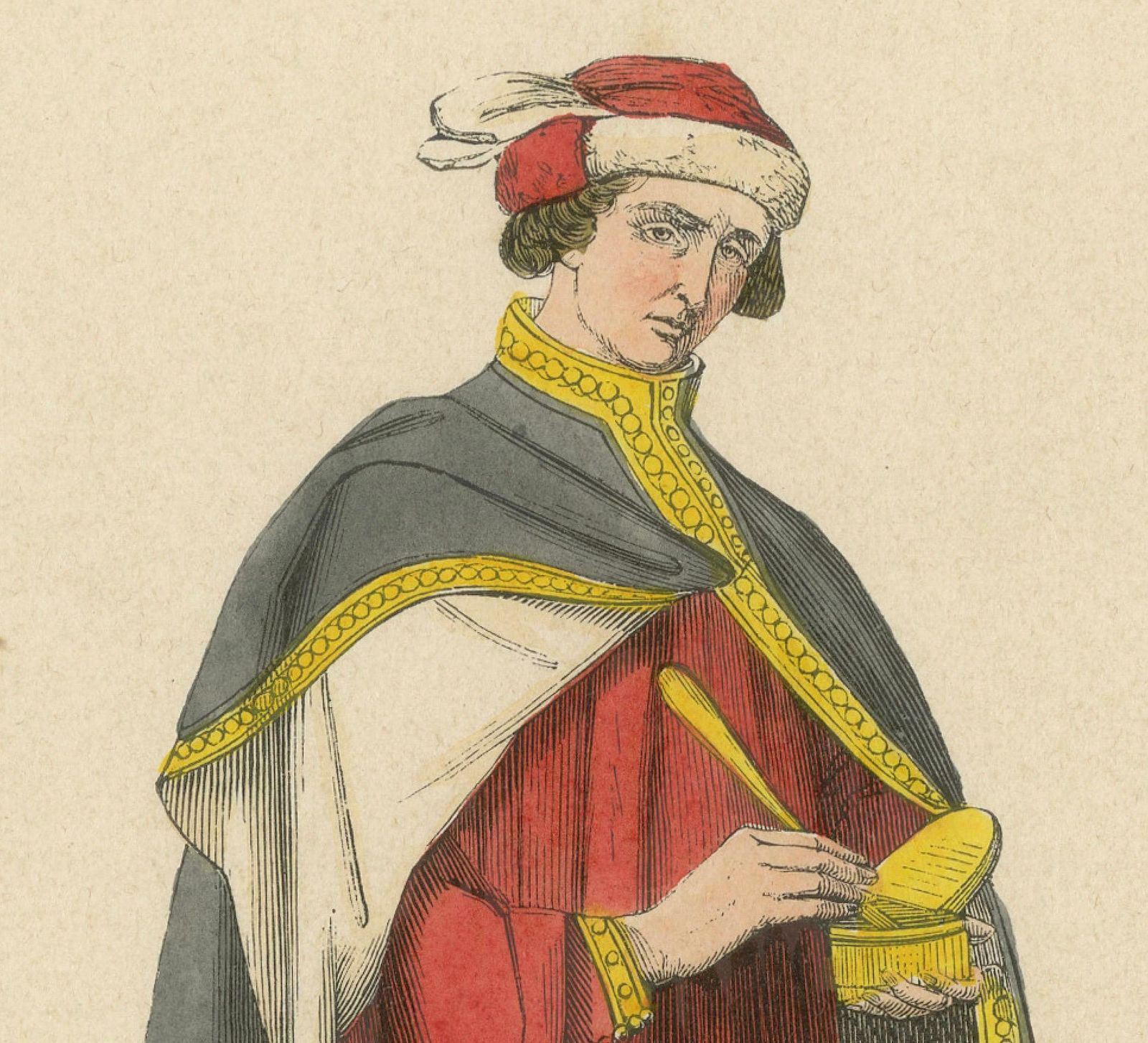 Clerical Dignity: An English Priest In 'Costume Du Moyen âge', 1847 photo for sale
