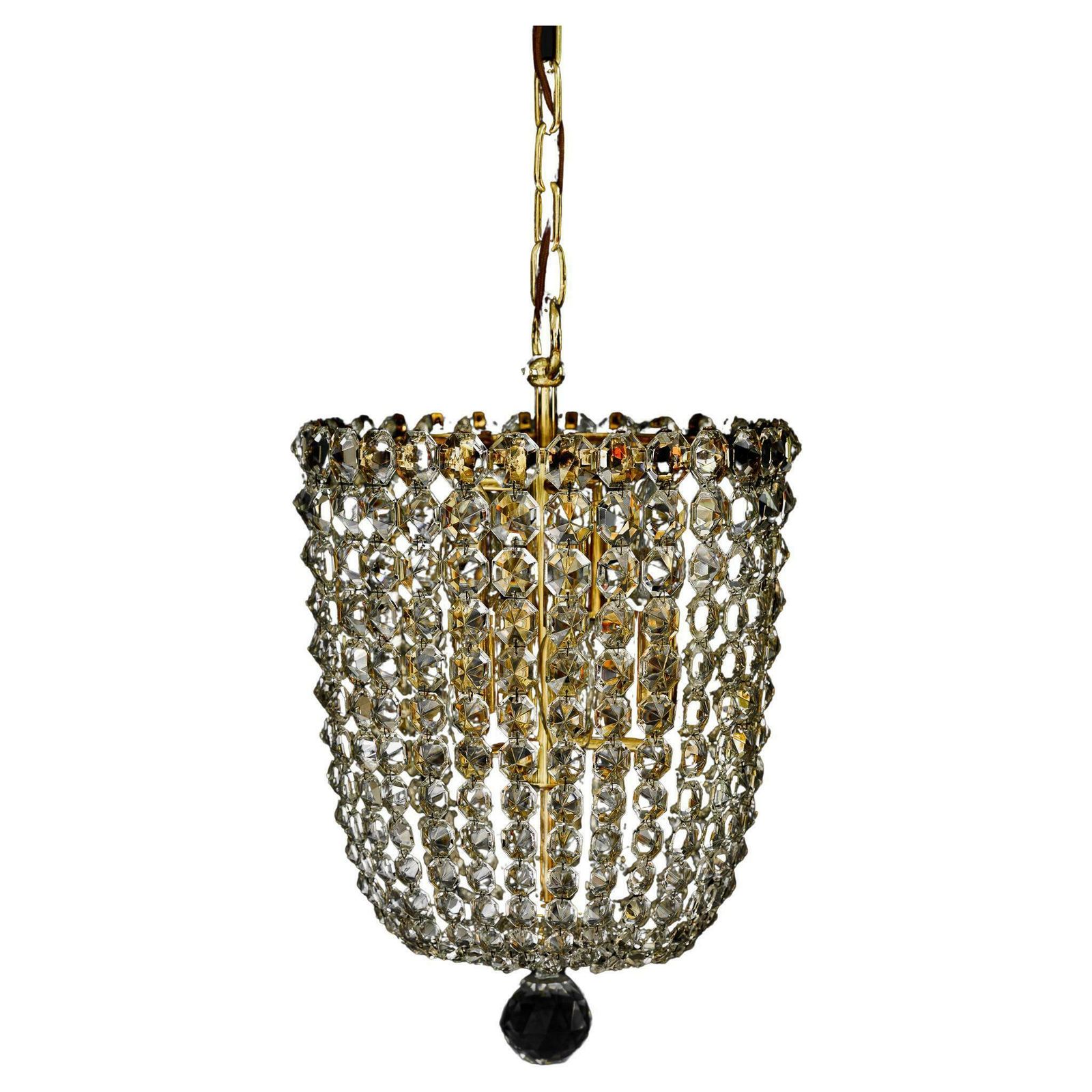 Crystal Chandelier Around 1960s By J.L.Lobmeyr ( Signed )