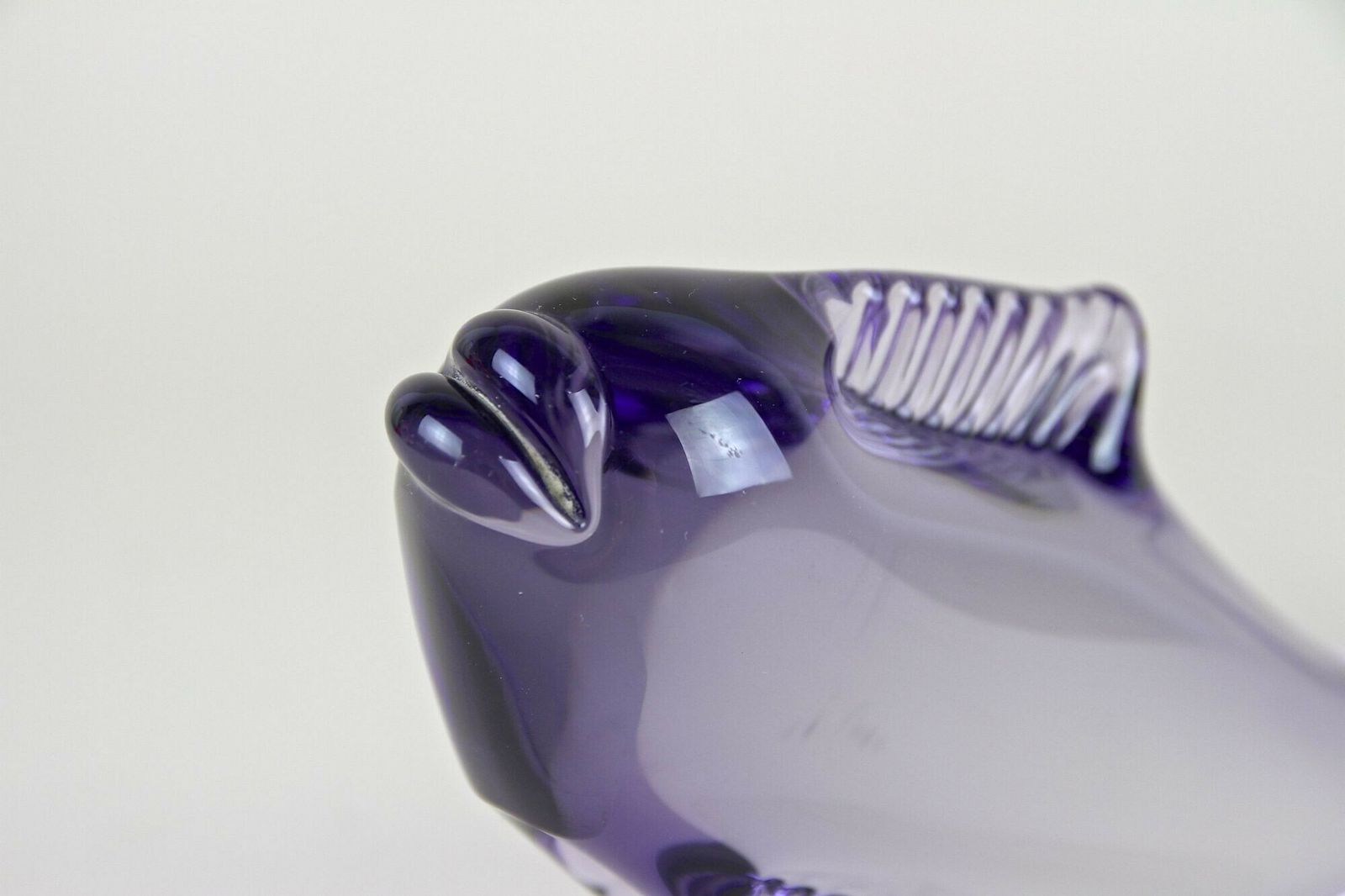 Contemporary Purple Murano Glass Fish, Italy Circa 1970 photo buy