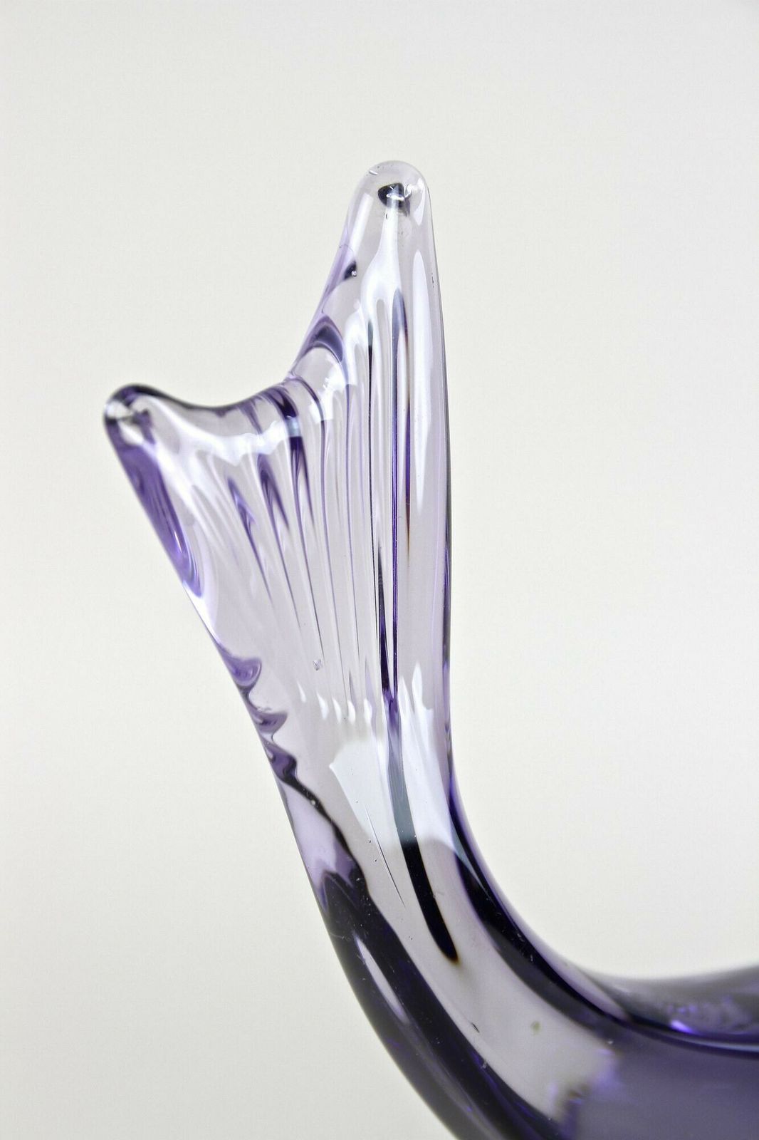 Art Contemporary Purple Murano Glass Fish, Italy Circa 1970 photo