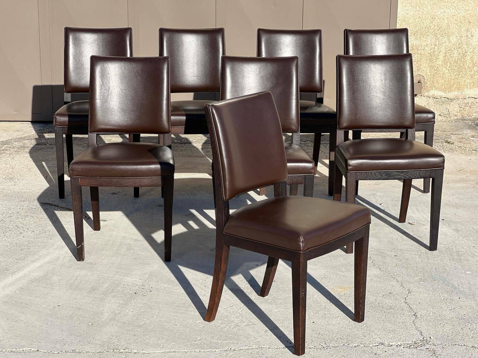 photo furniture Set Of 8 Antonio Citterio Chairs For Maxalto Model Calipso Design 2000