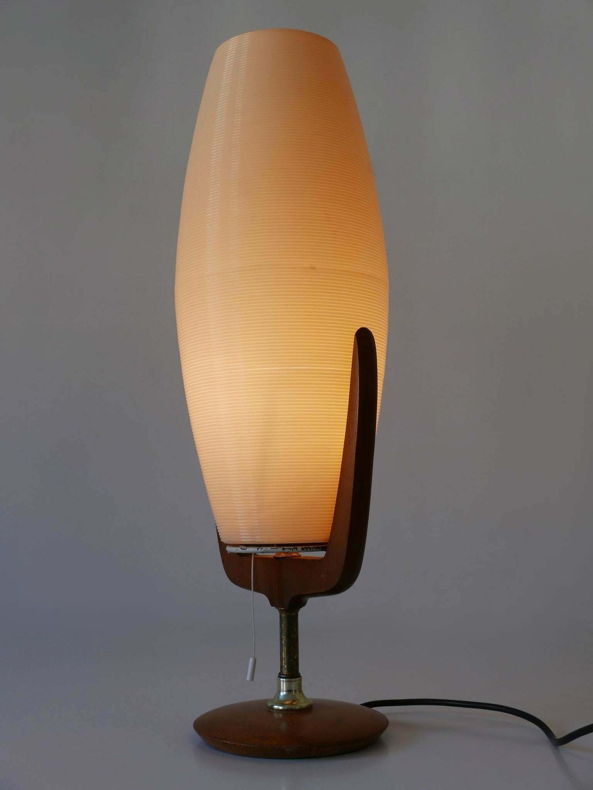 Large & Rare Mid Century Modern Yasha Heifetz Rotaflex Table Lamp USA 1950s photo vinterior