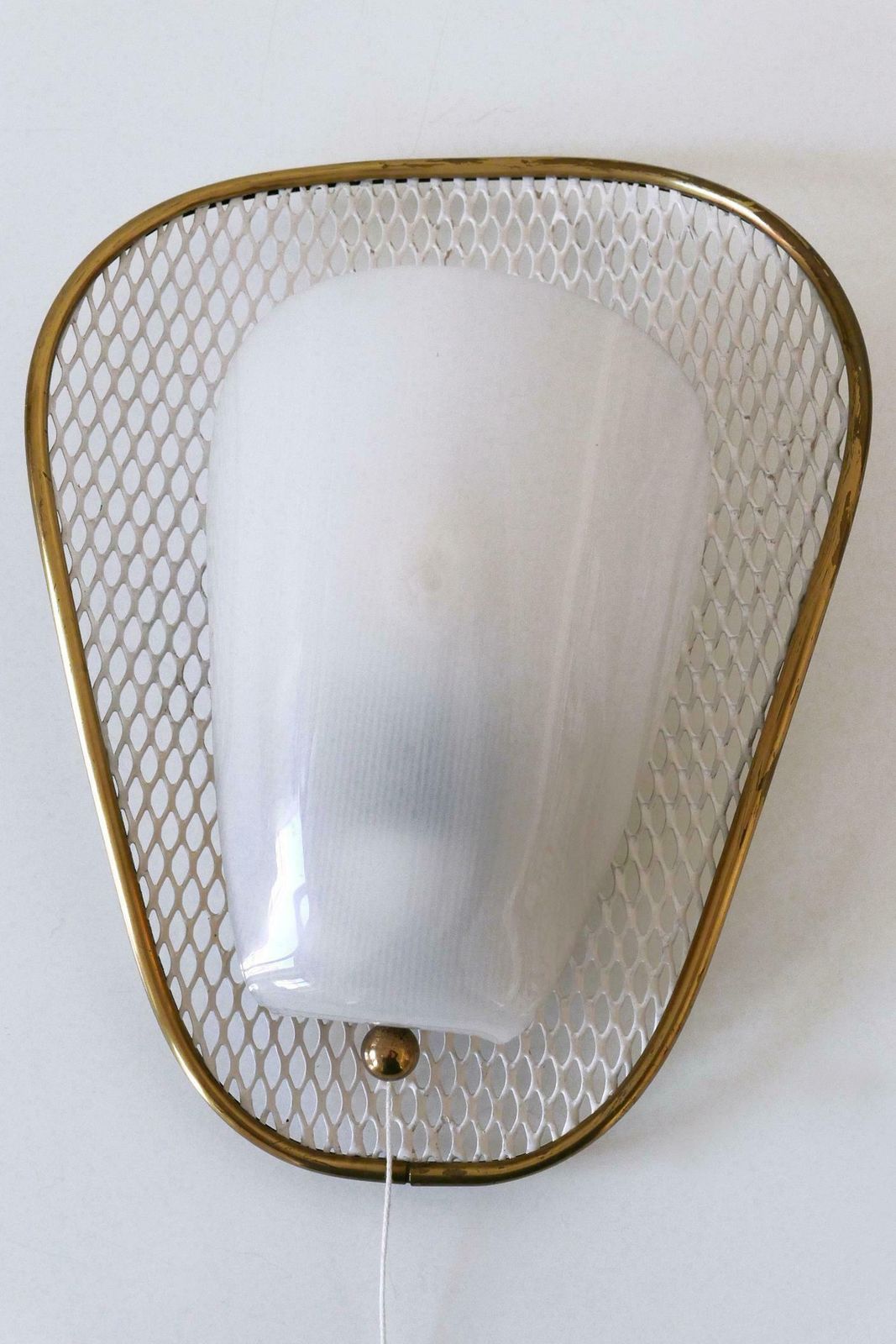 Set Of Two Rare & Elegant Mid Century Modern Sconces Or Wall Lamps Germany 1950s photo 2442.0