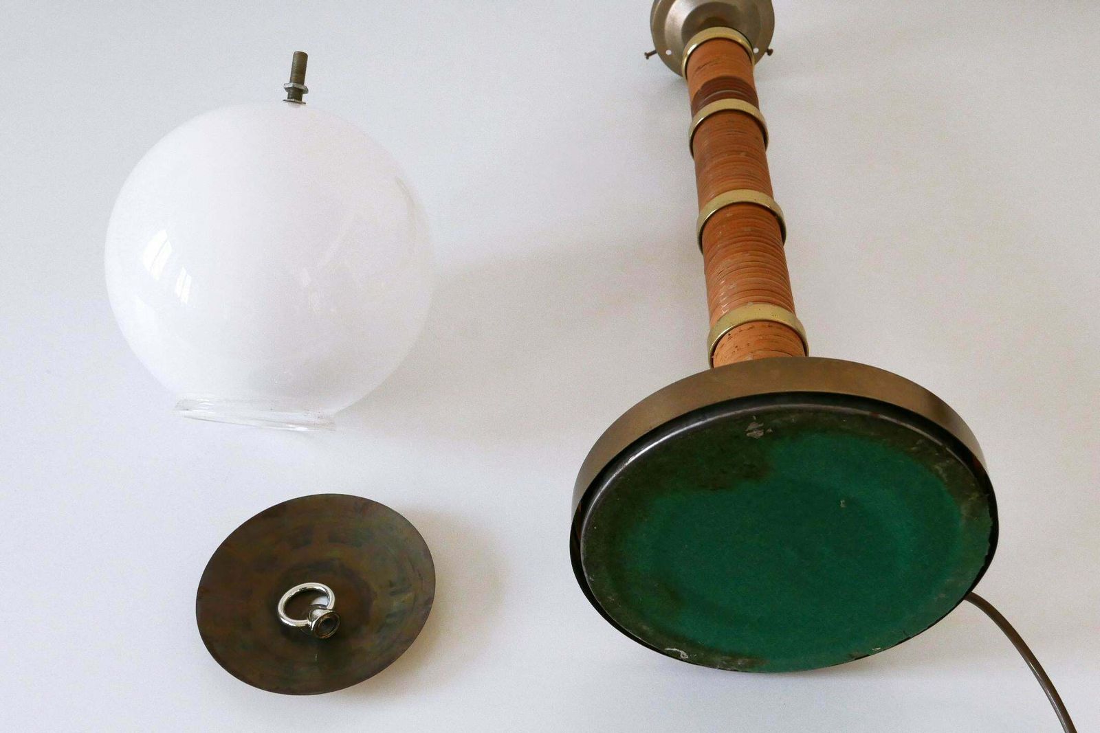 photo vintage Xl Mid Century Modern Uchiwa Table Lamp Or Floor Light By Miranda Ab Sweden