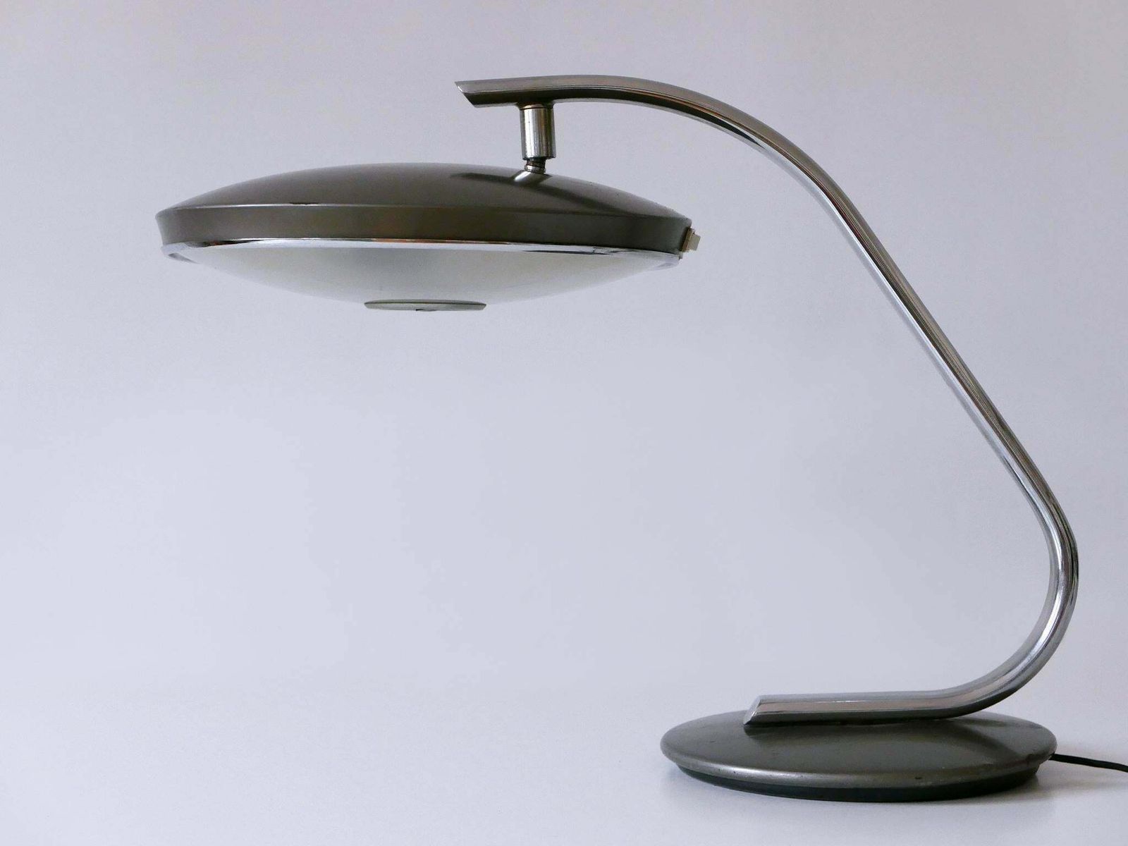Mid Century Modern Desk Light Or Table Lamp 'Boomerang' By Fase Spain 1960s photo for sale