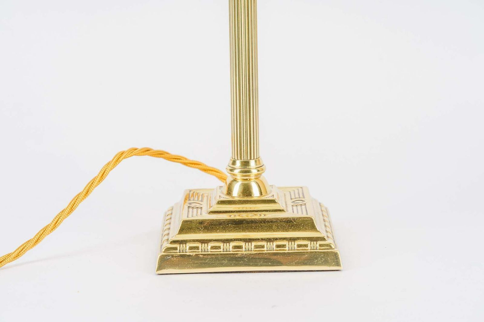 Art Deco Table Lamp Vienna Around 1920s With Opal Glass Shade And Glass Sticks photo furniture