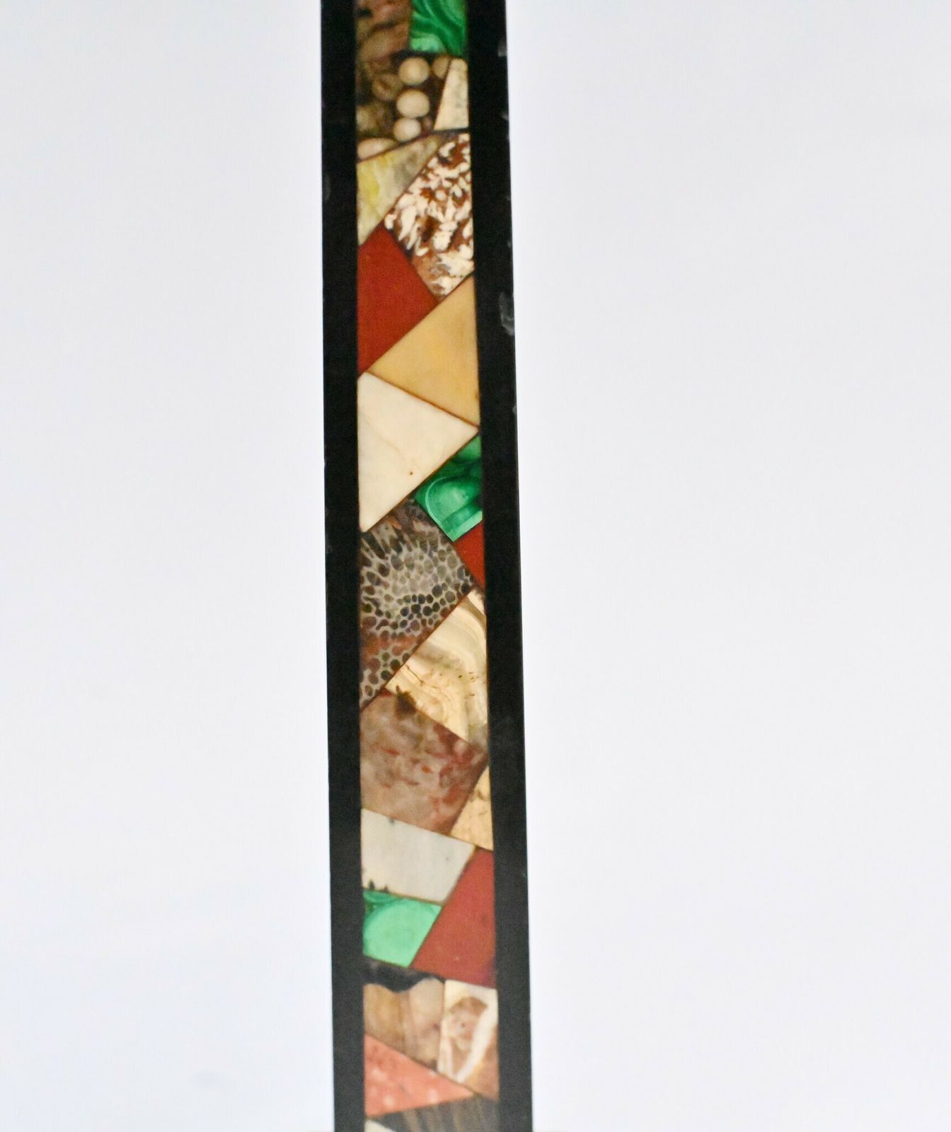 photo buy Pair Grand Tour Obelisks Marble Pietra Dura
