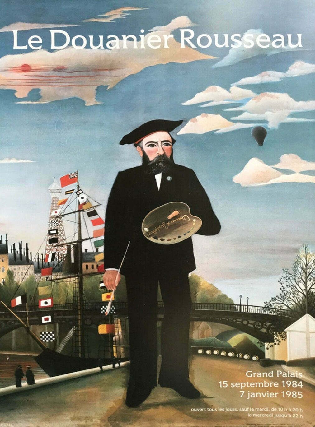 Henri Rousseau   Le Douanier Rousseau   Grand Palais Paris Original Vintage Poster