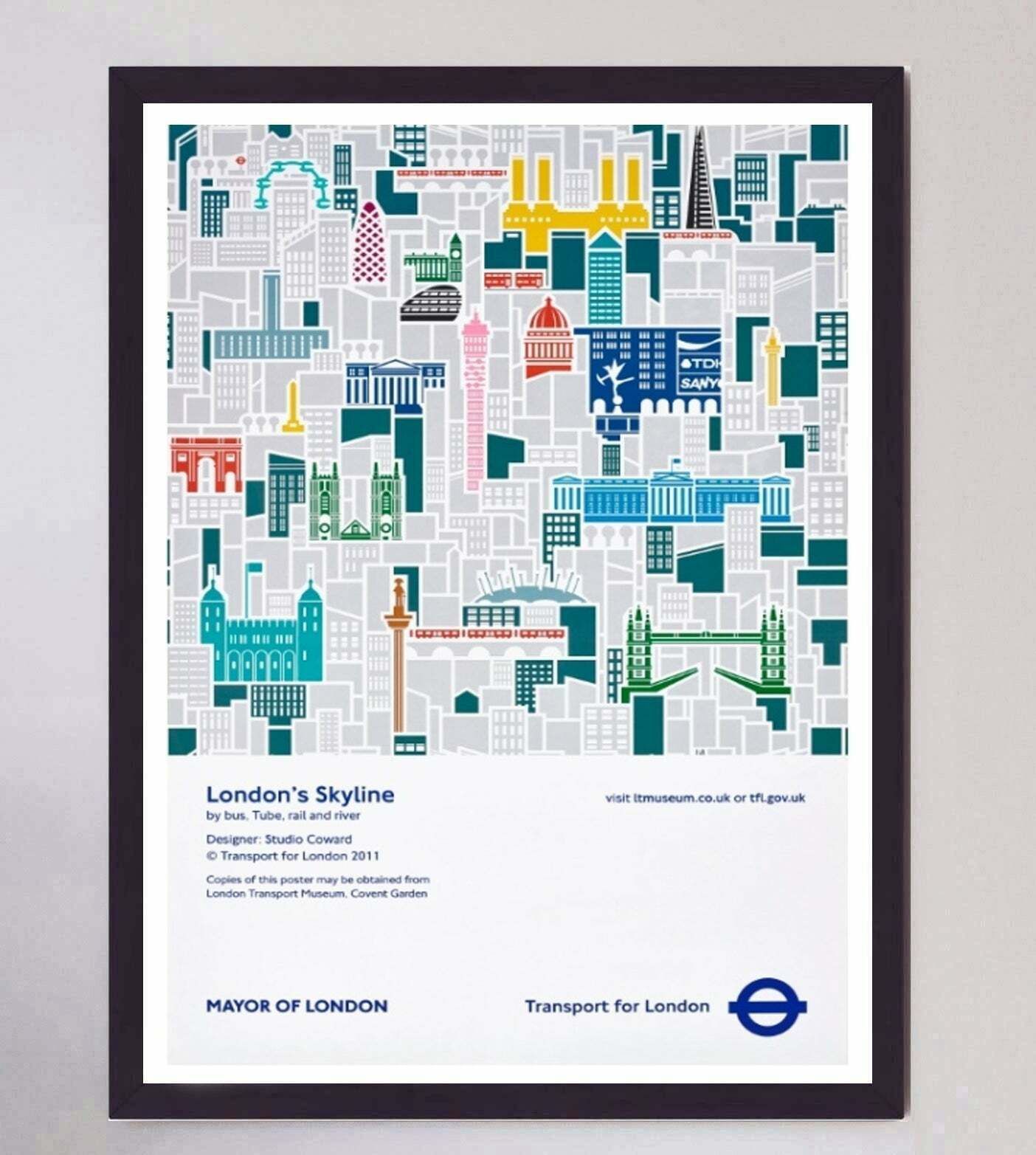 Tfl   London's Skyline Original Vintage Poster photo furniture