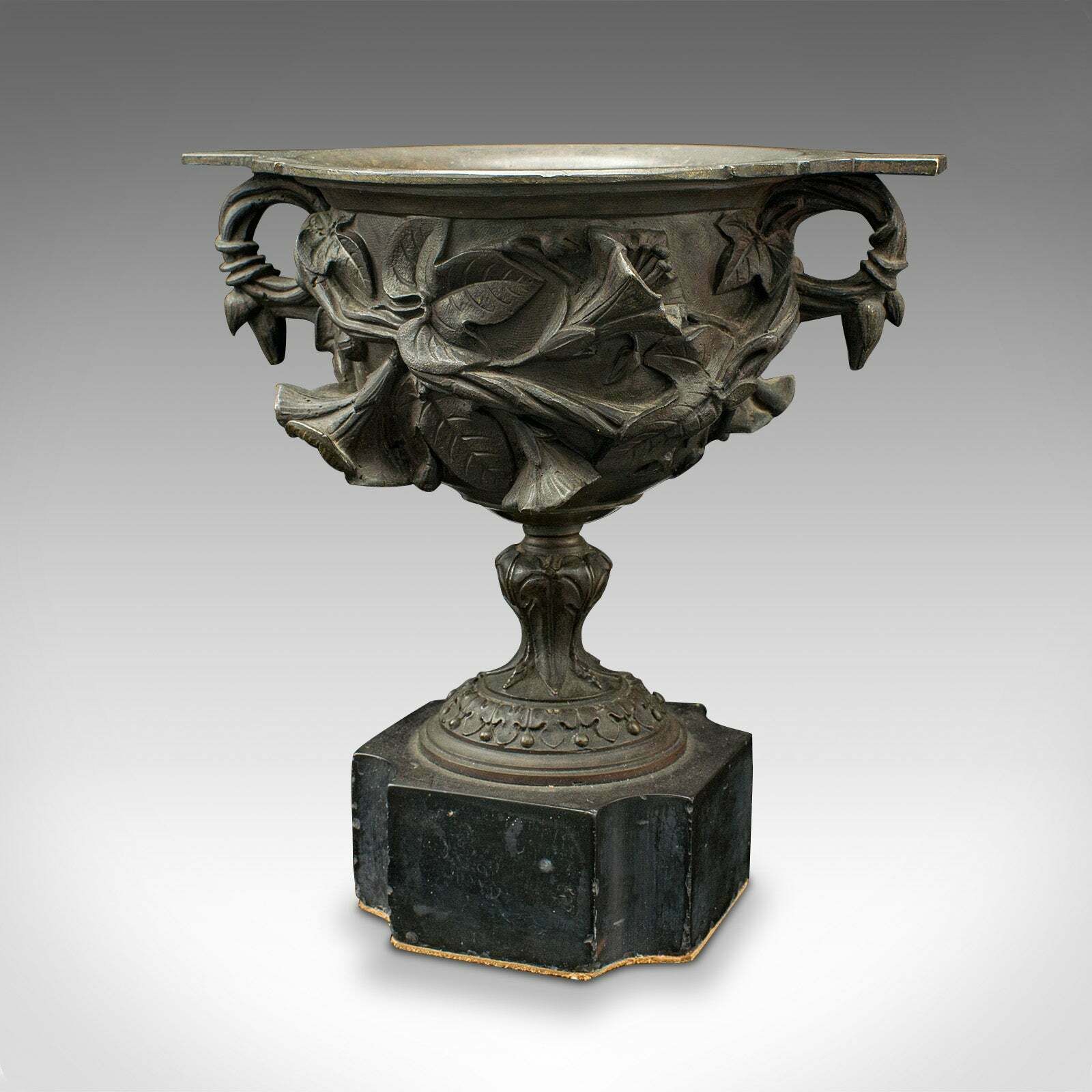 Pair Of Antique Drinking Cups, Italian, Bronze, Goblets, Grand Tour, Victorian photo Home Decor