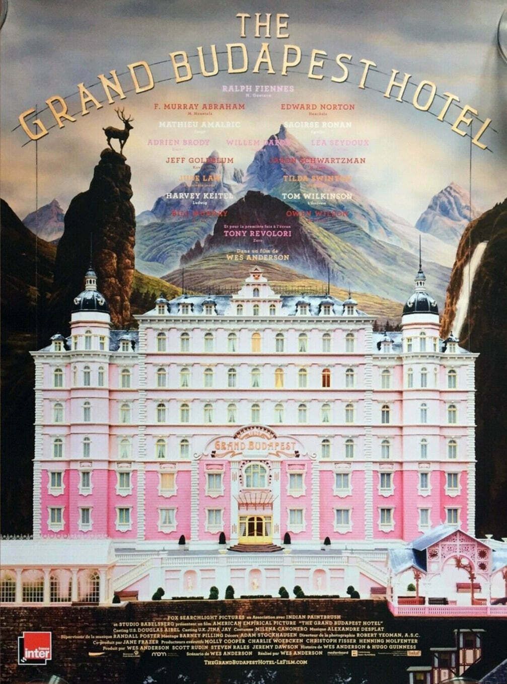 Grand Budapest Hotel (French) Original Vintage Poster