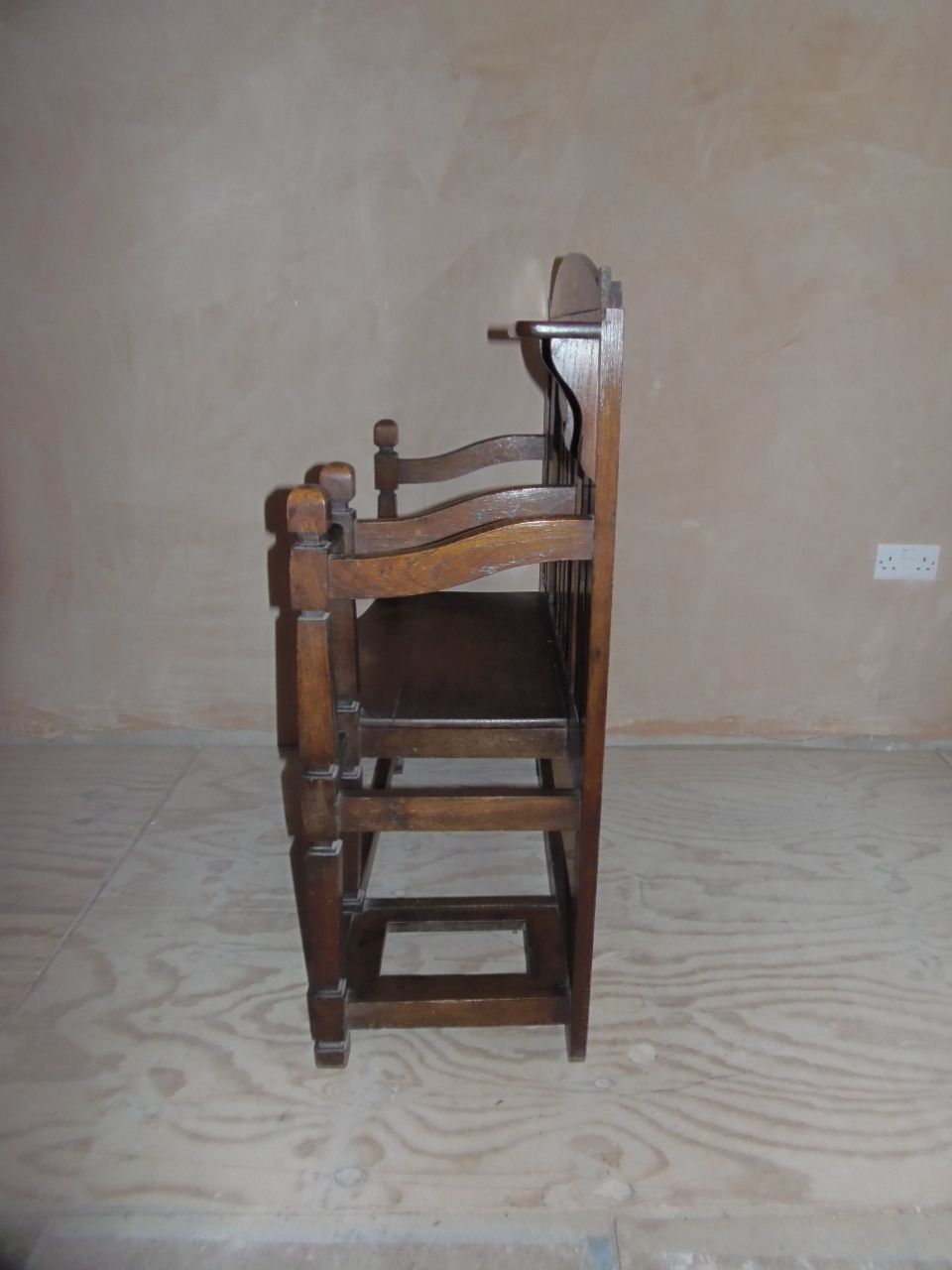 Arts And Crafts Oak Hall Seat And Stand . photo 195.0