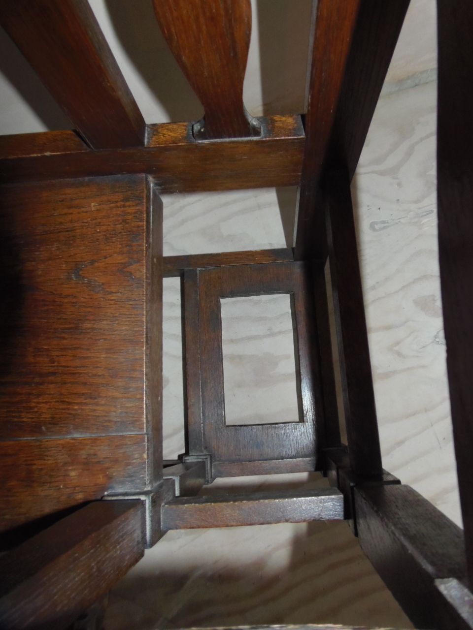 145.0 Arts And Crafts Oak Hall Seat And Stand . photo