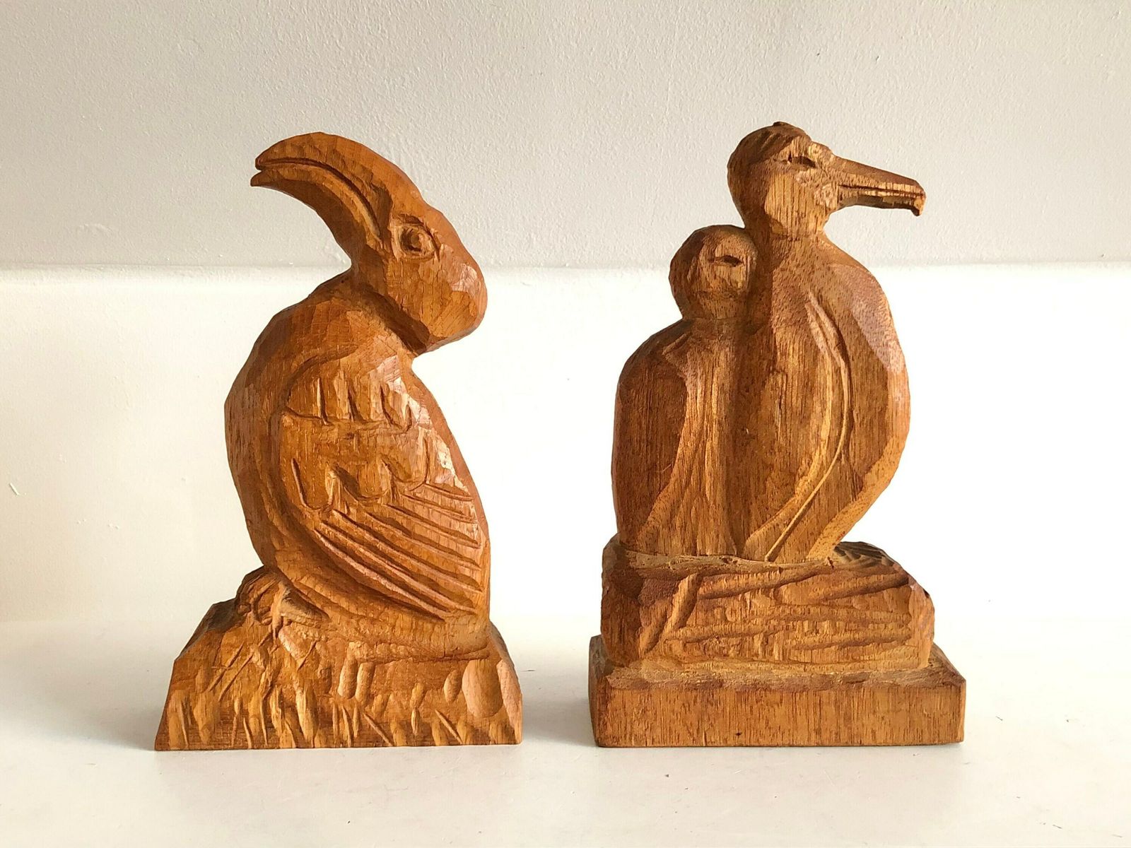 Pair Of Original Danish Sculptures Of Birds In Wood From The 1980s By Hn photo furniture