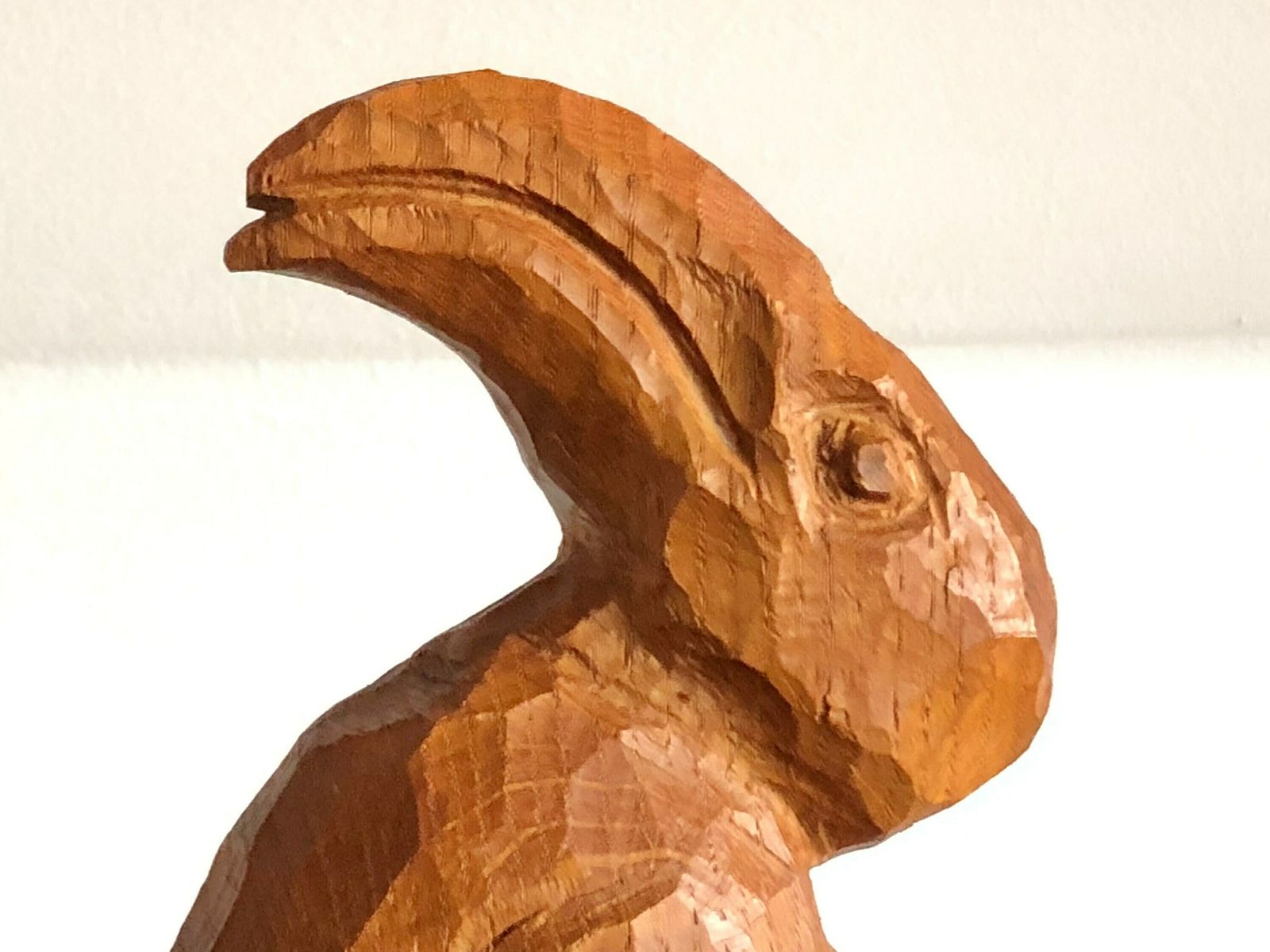 Pair Of Original Danish Sculptures Of Birds In Wood From The 1980s By Hn photo for sale
