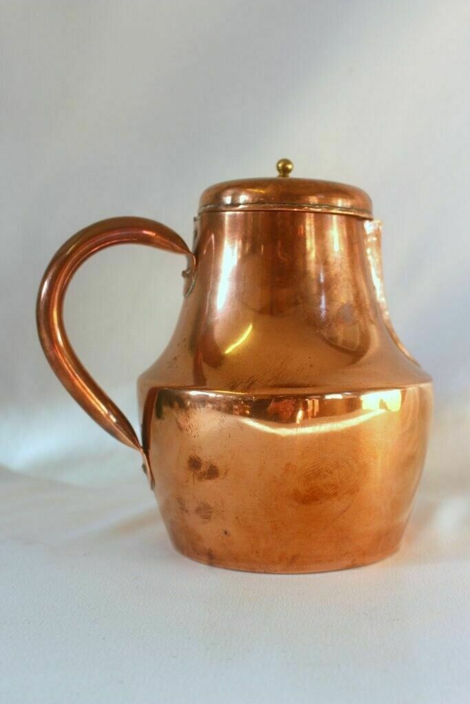 Large French Vintage Hammered Kettle Pot Flower Pot Of Paris Number 10 Stamped