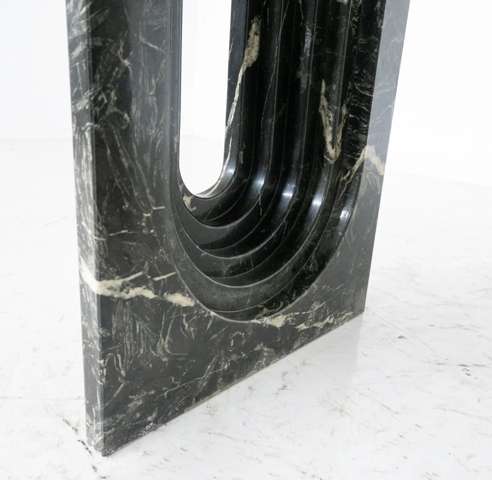 Mid Century Modern Dining Table By Carlo Scarpa, Marble And Glass, Italy, 1960s photo 3660.0