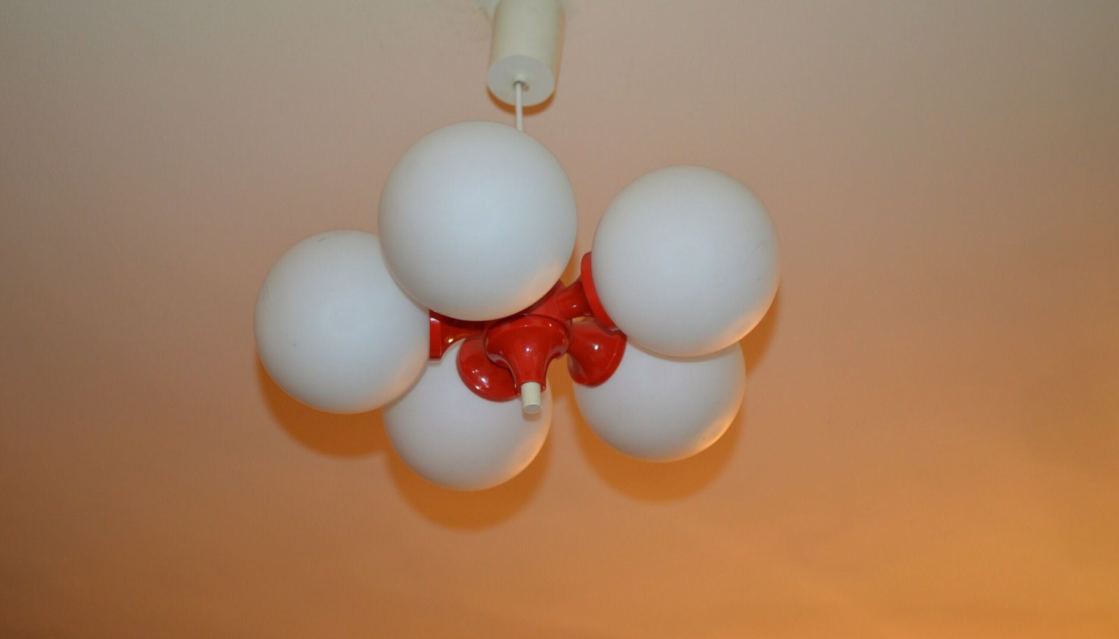 Vintage Original Atomic Space Age Spunik Chandelier Pendant Lamp photo vinterior