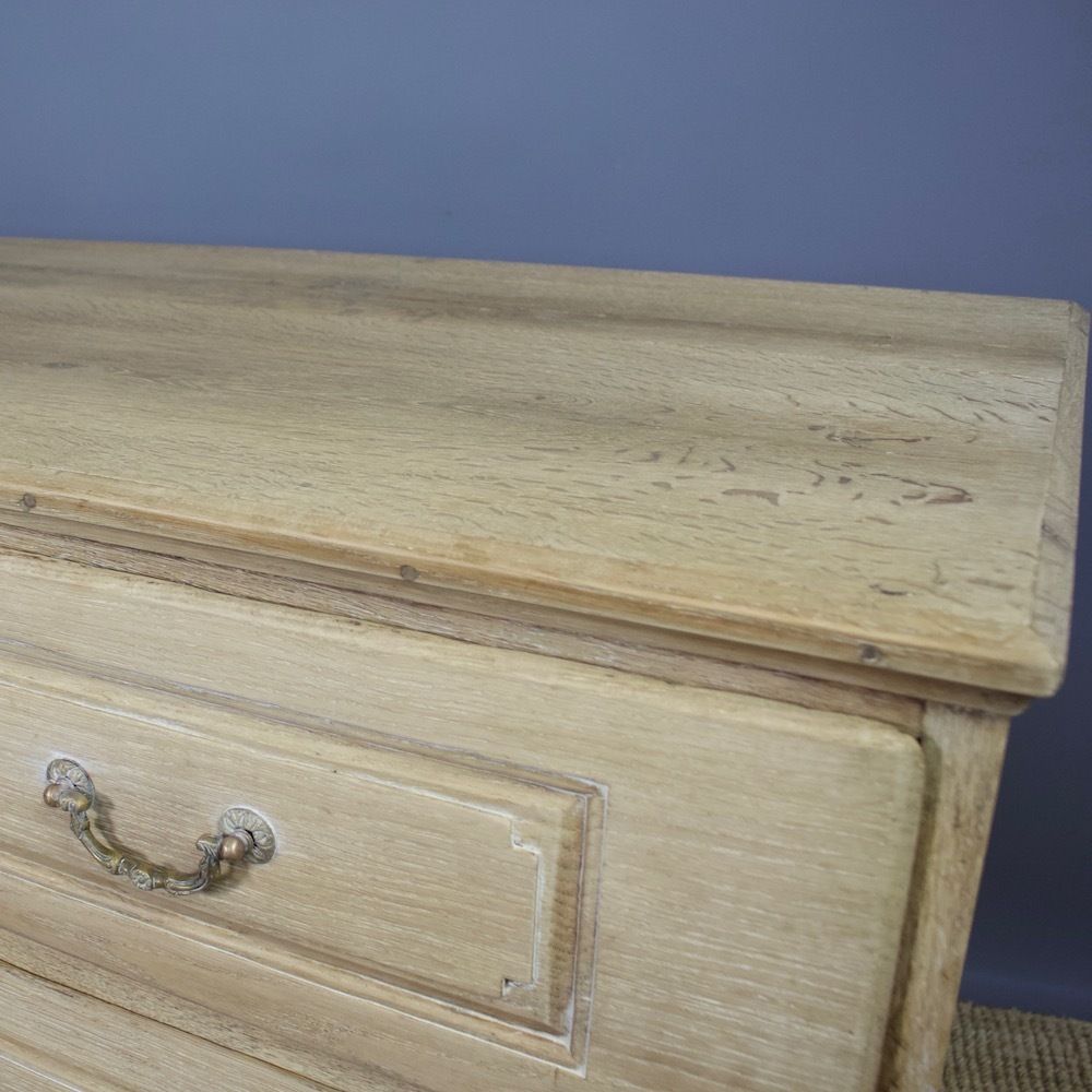 Antique French Bleached Oak Chest Of Drawers photo vinterior